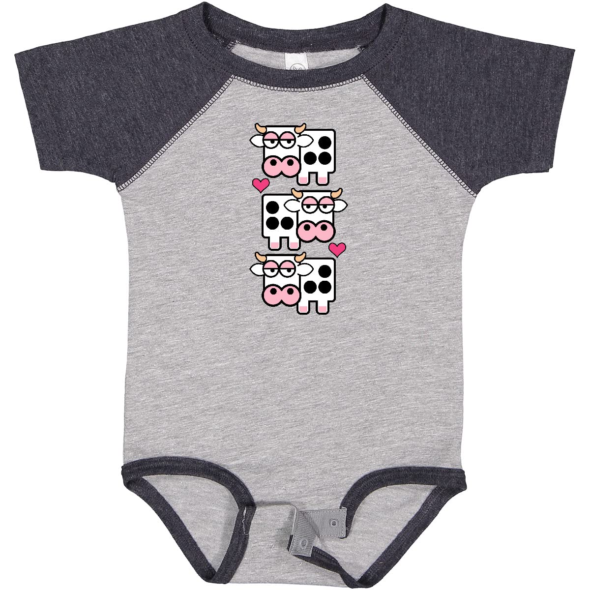Inktastic Cow Baby Clothes - Adorable Farm Animal Bodysuit for Newborns & Infants | Soft Cotton Onesie for Baby Showers, Photo Shoots & Playtime