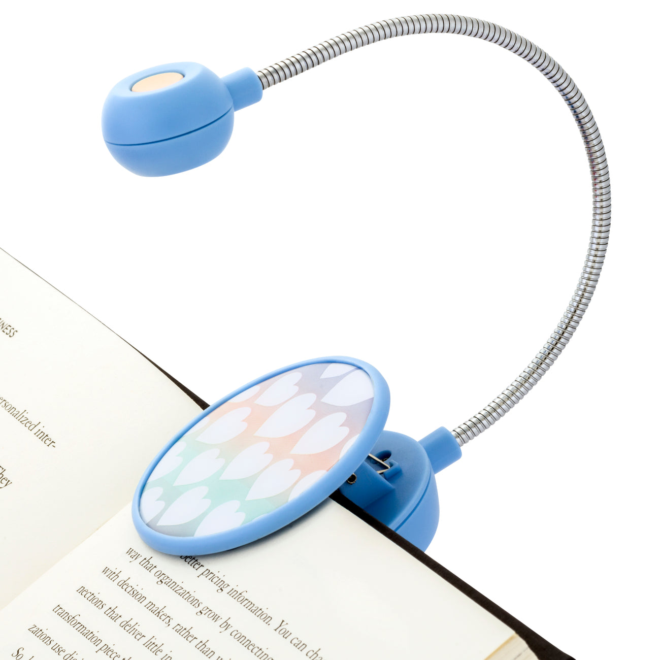 Dabney Lee Rechargeable LED Book Light for Reading in Bed - Adjustable Brightness, Eye Protection, Perfect for Night Reading, Studying, and Travel