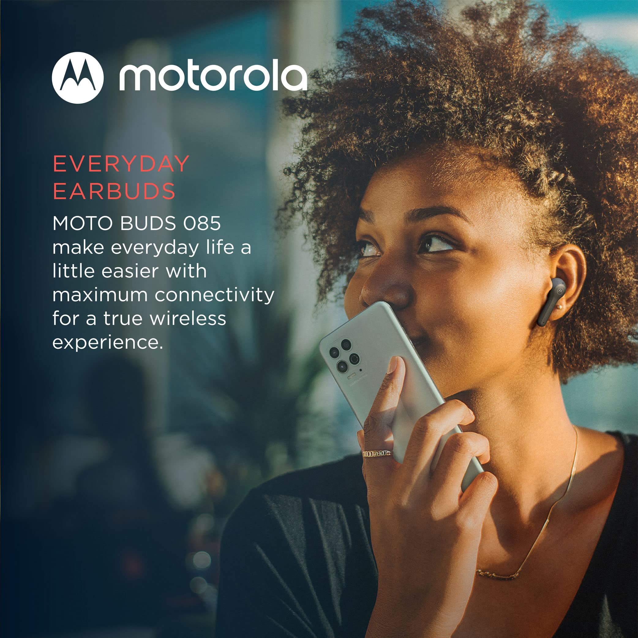 Motorola Moto Buds 085 Wireless Earbuds - IPX5 Waterproof, Deep Bass, Touch Control for Sports & Workouts