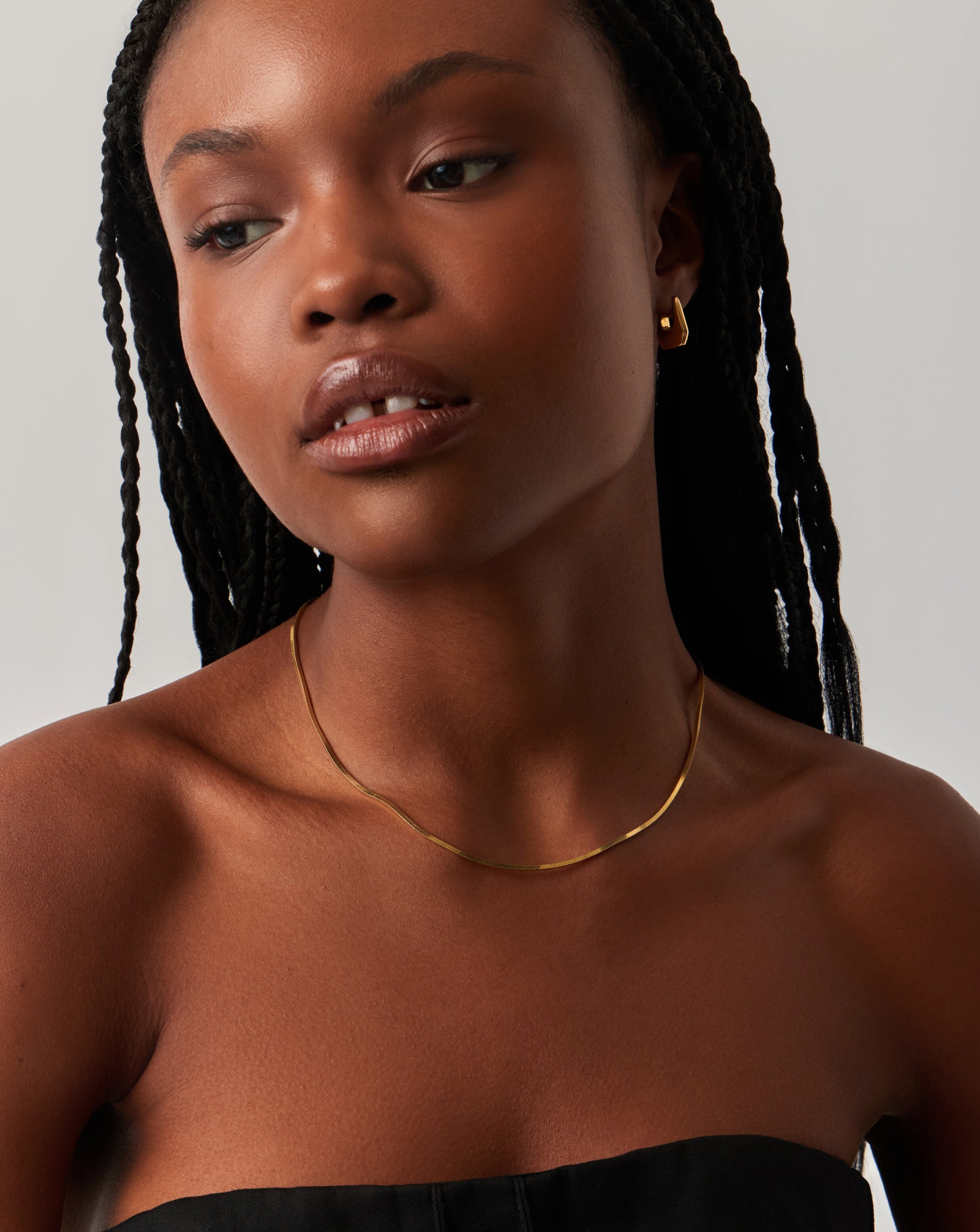 Lucy Williams Arco Earrings & Necklace Set - 18k Gold Vermeil Jewelry for Women | Elegant Gift for Birthday, Anniversary & Special Occasions