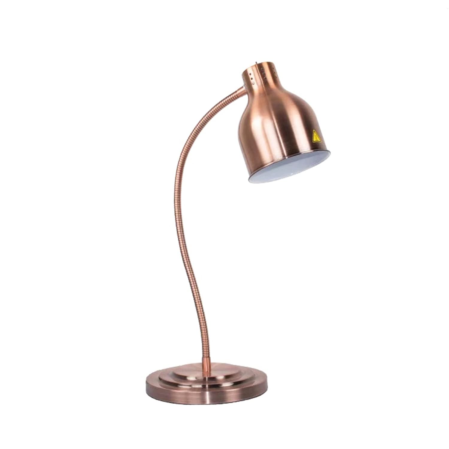 250W Portable Infrared Food Warmer Heat Lamp - Single Arm Copper Design for Buffets, Catering & Restaurant Food Warming
