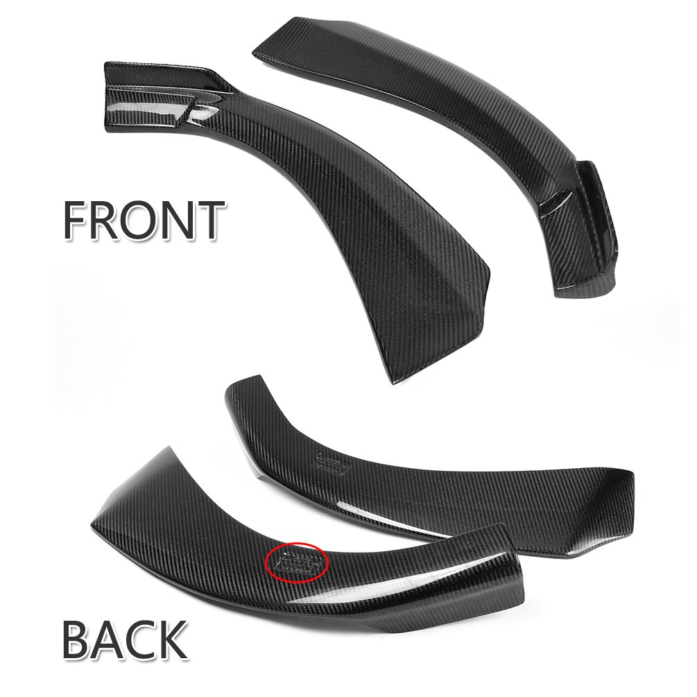 Premium Carbon Fiber Front Splitters for Mercedes Benz C117 CLA250 & CLA260 (2013-2017) - Aggressive Style Upgrade | Not Compatible with CLA45 | Perfect for Car Enthusiasts & Street Racing Events