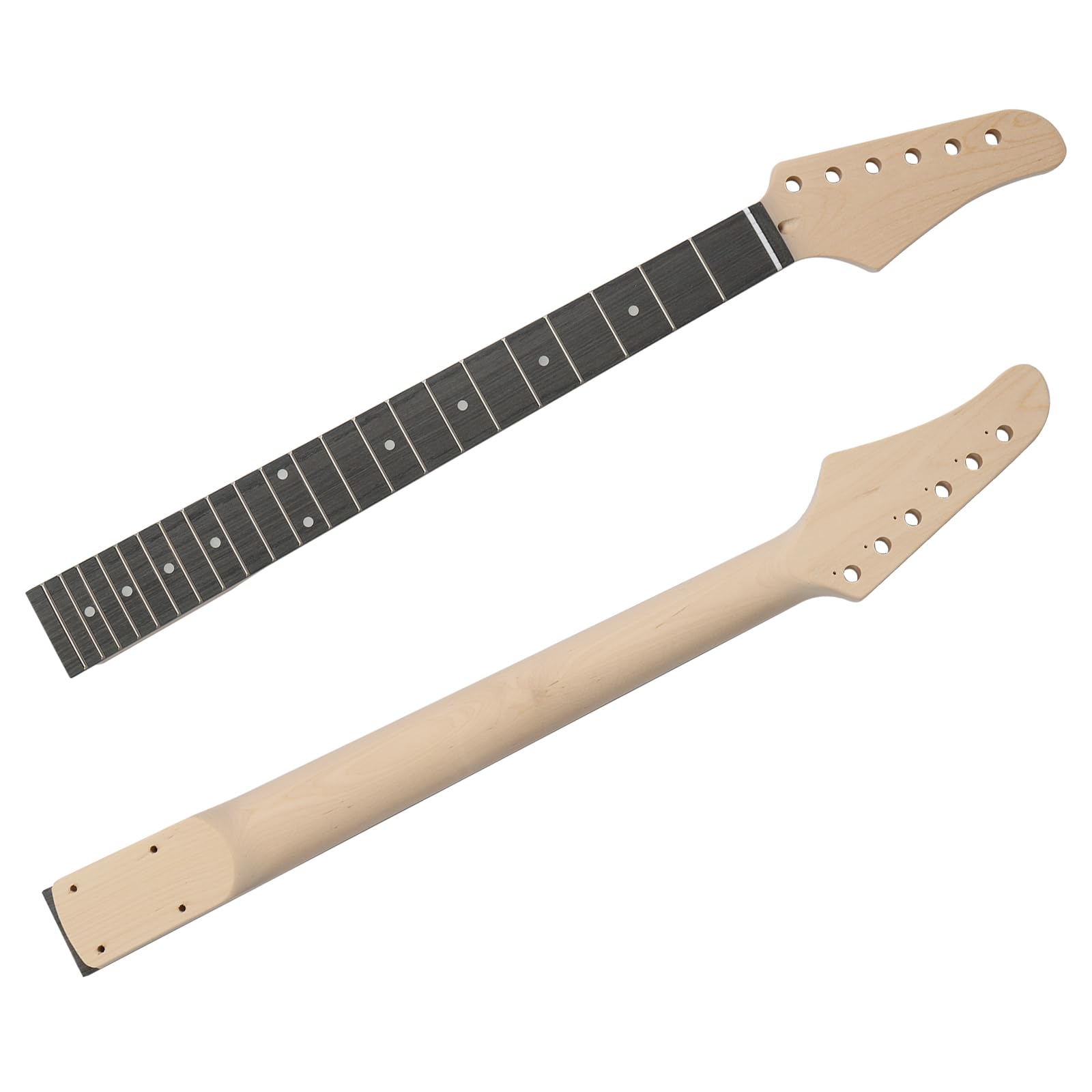DIY Electric Guitar Kit - Mahogany Wood Body & Neck, 6-String ST Style Beginner Guitar Kit for Home Studio & Live Performance