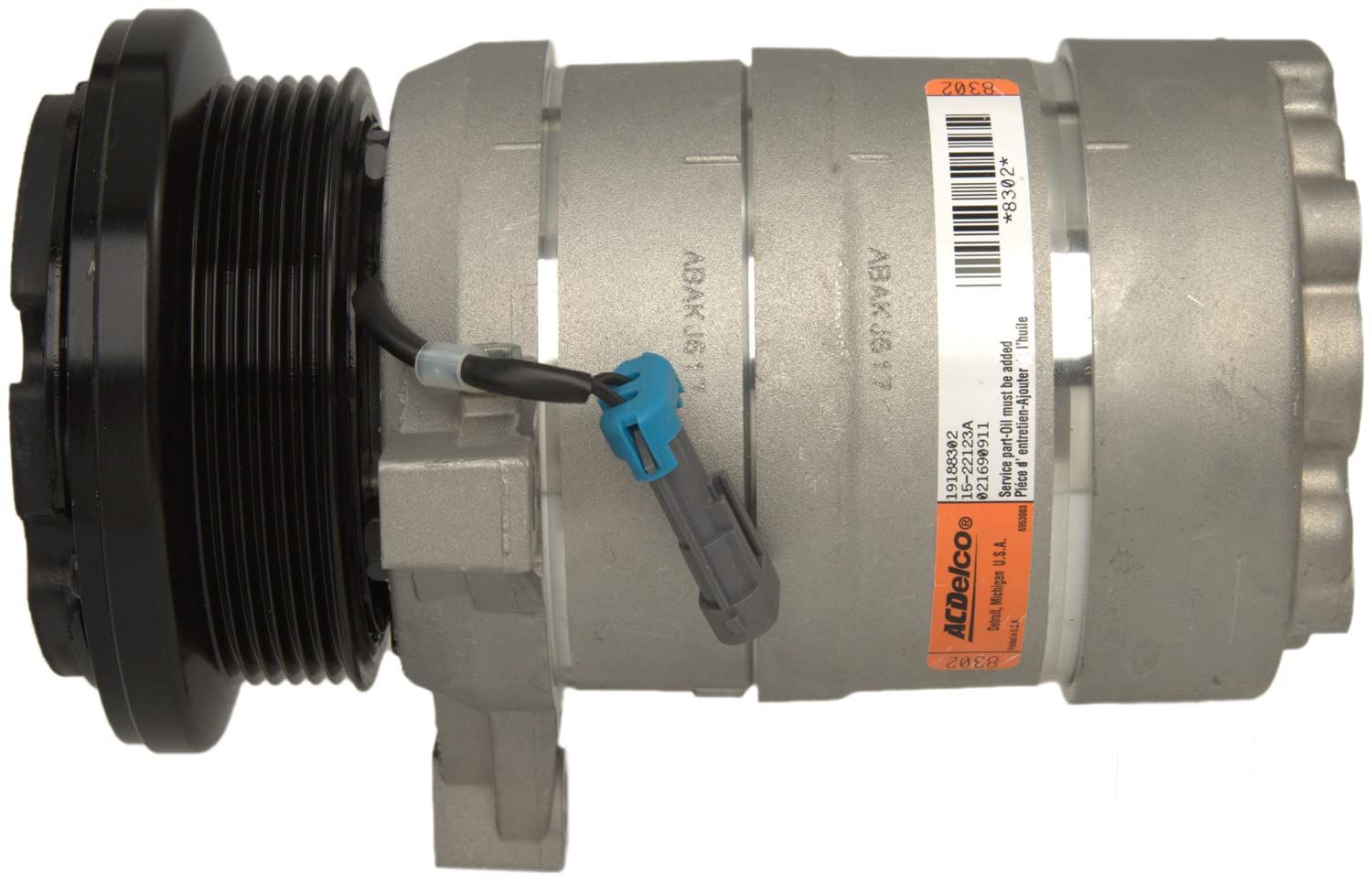 ACDelco 15-22123A Professional Auto AC Compressor - High Performance Air Conditioning Replacement for GM Vehicles - Perfect for Summer Road Trips & Hot Weather Driving