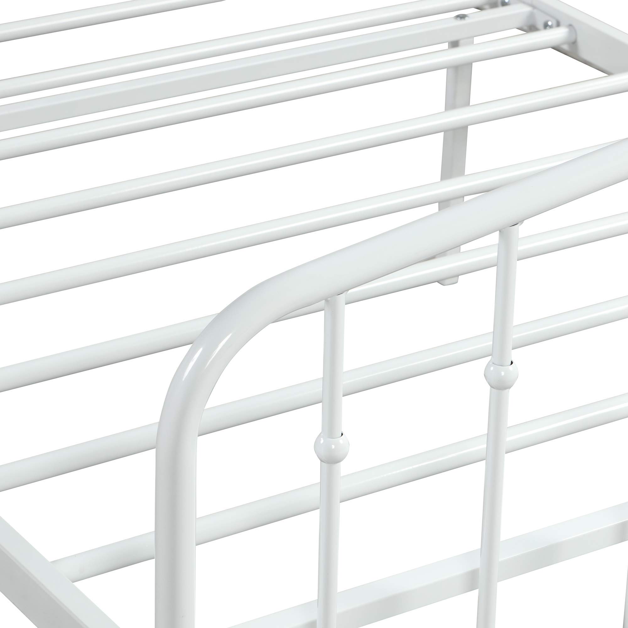 RUNNA Twin Size Metal Bed Frame with Headboard & Footboard - Sturdy Platform Bed Frame, No Box Spring Needed, Under Bed Storage Space - Perfect for Kids Rooms, Guest Beds & Small Apartments