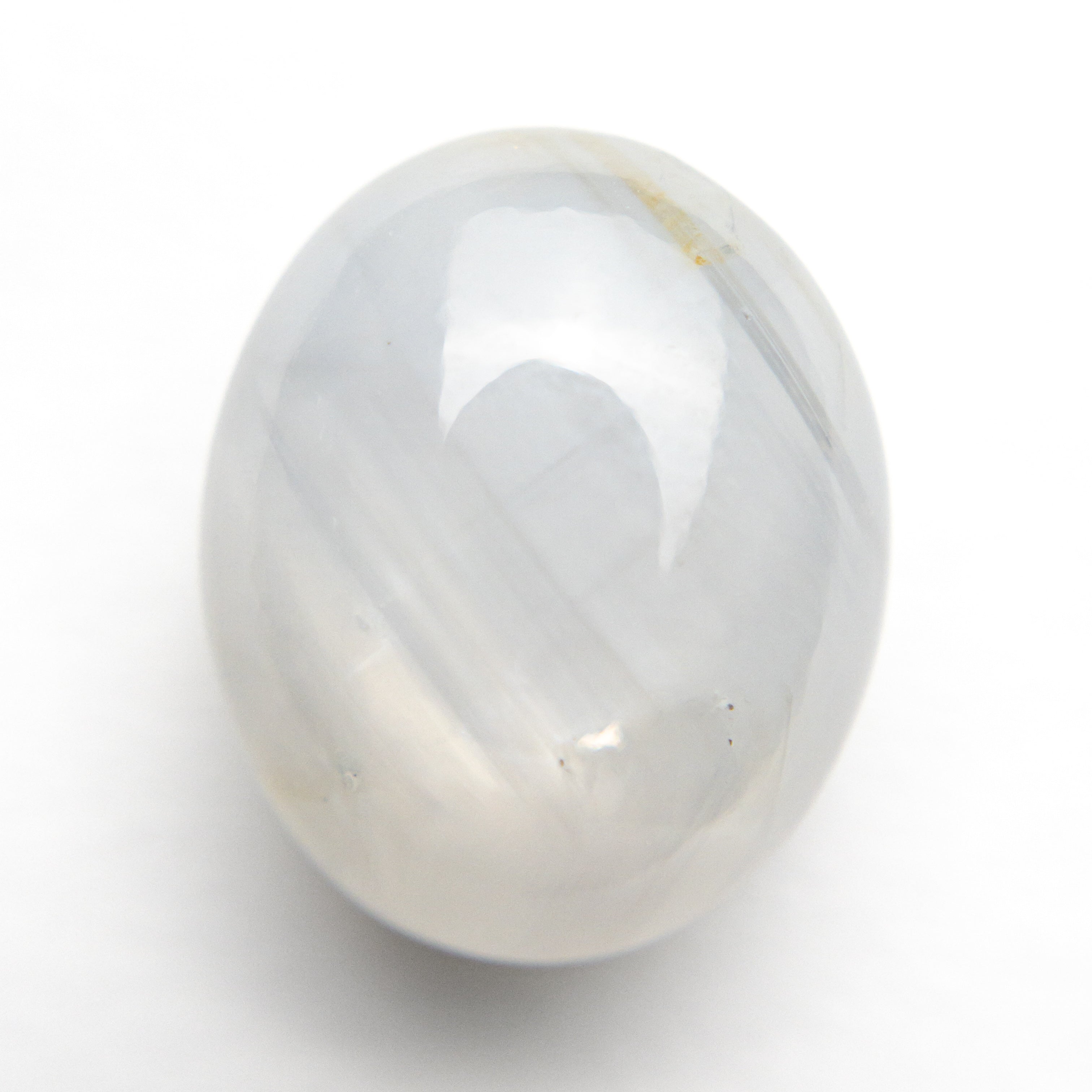 14.93ct Natural Blue Star Sapphire Cabochon Gemstone - 14.37x11.94x8.58mm Oval Cut for Jewelry Making, Engagement Rings & Healing Crystals