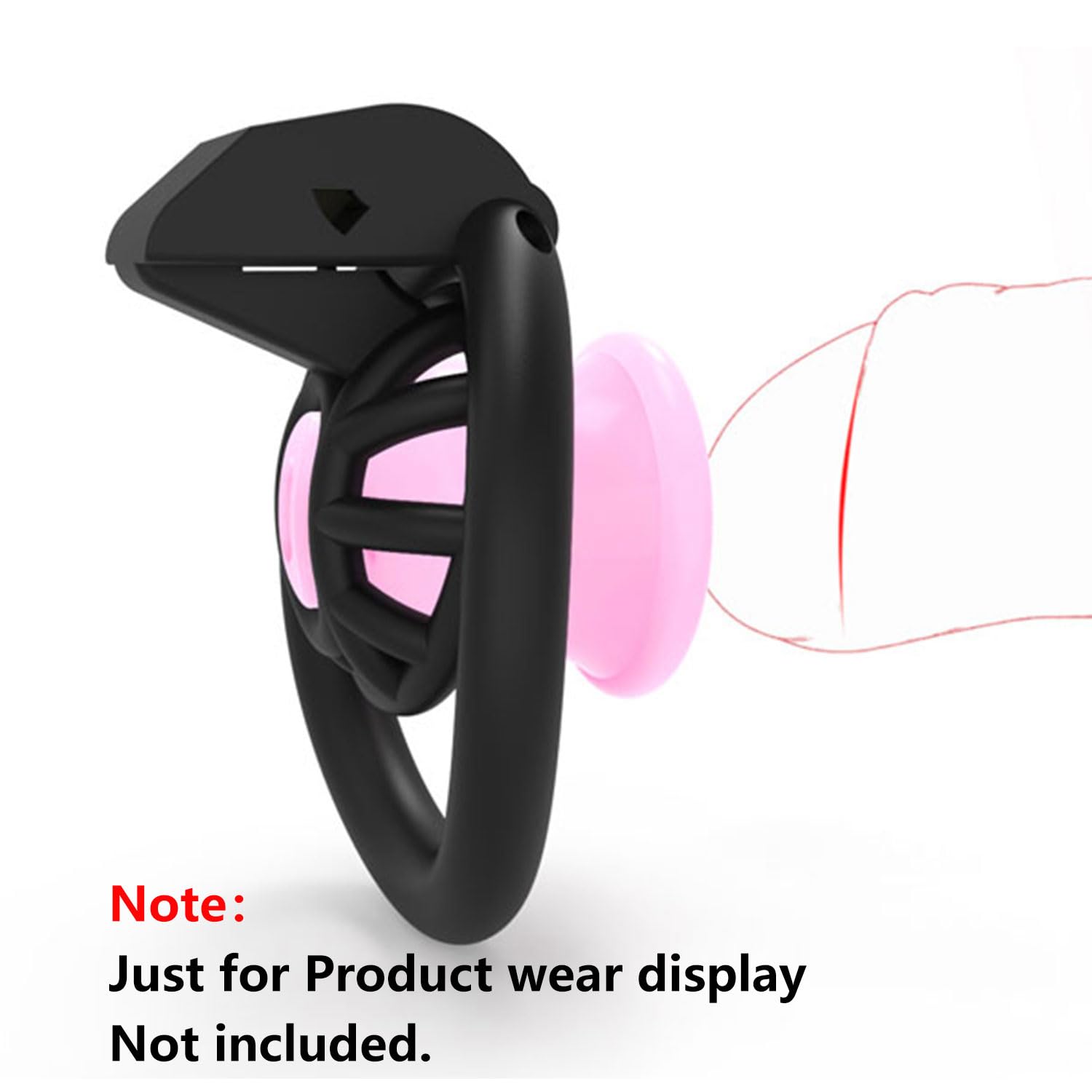 Premium Male Chastity Cage Device - BDSM Sex Toy for Men with 2 Size Options (Long/Short) | Comfortable Pink Chastity Lock for Couples Play & Long-Term Wear | Perfect for BDSM Lovers & Adult Roleplay Scenes
