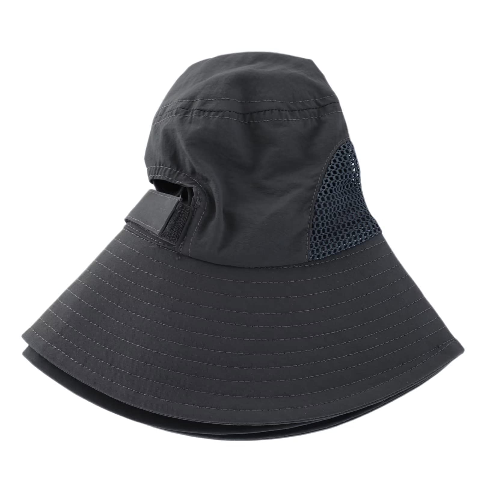 UPF 50+ Kids Sun Hat with Ponytail Hole - Adjustable Bucket Hat for Girls, Toddler Summer Beach Hat for Outdoor, Swimming, Playground & Vacation Protection
