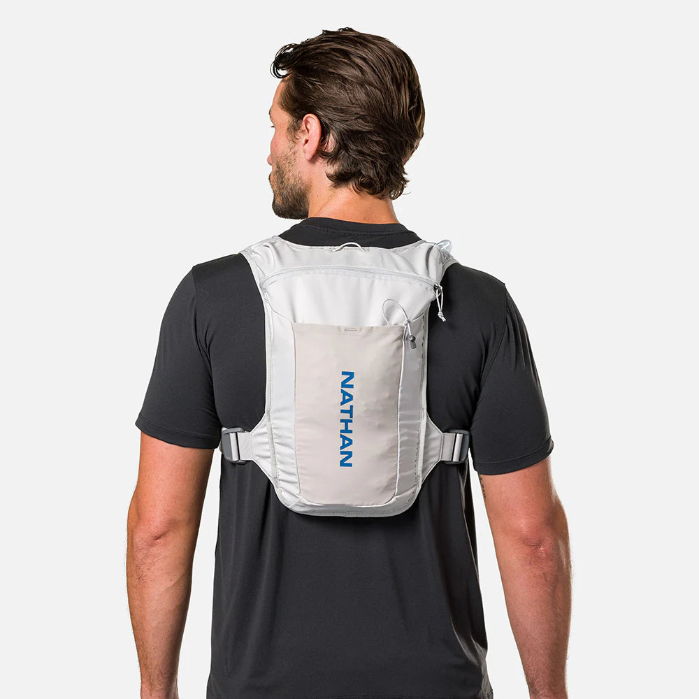 QuickStart 3.0 4L Hydration Backpack - Lightweight Water Bladder Pack for Hiking, Running & Outdoor Sports (Black/Reflective Silver)