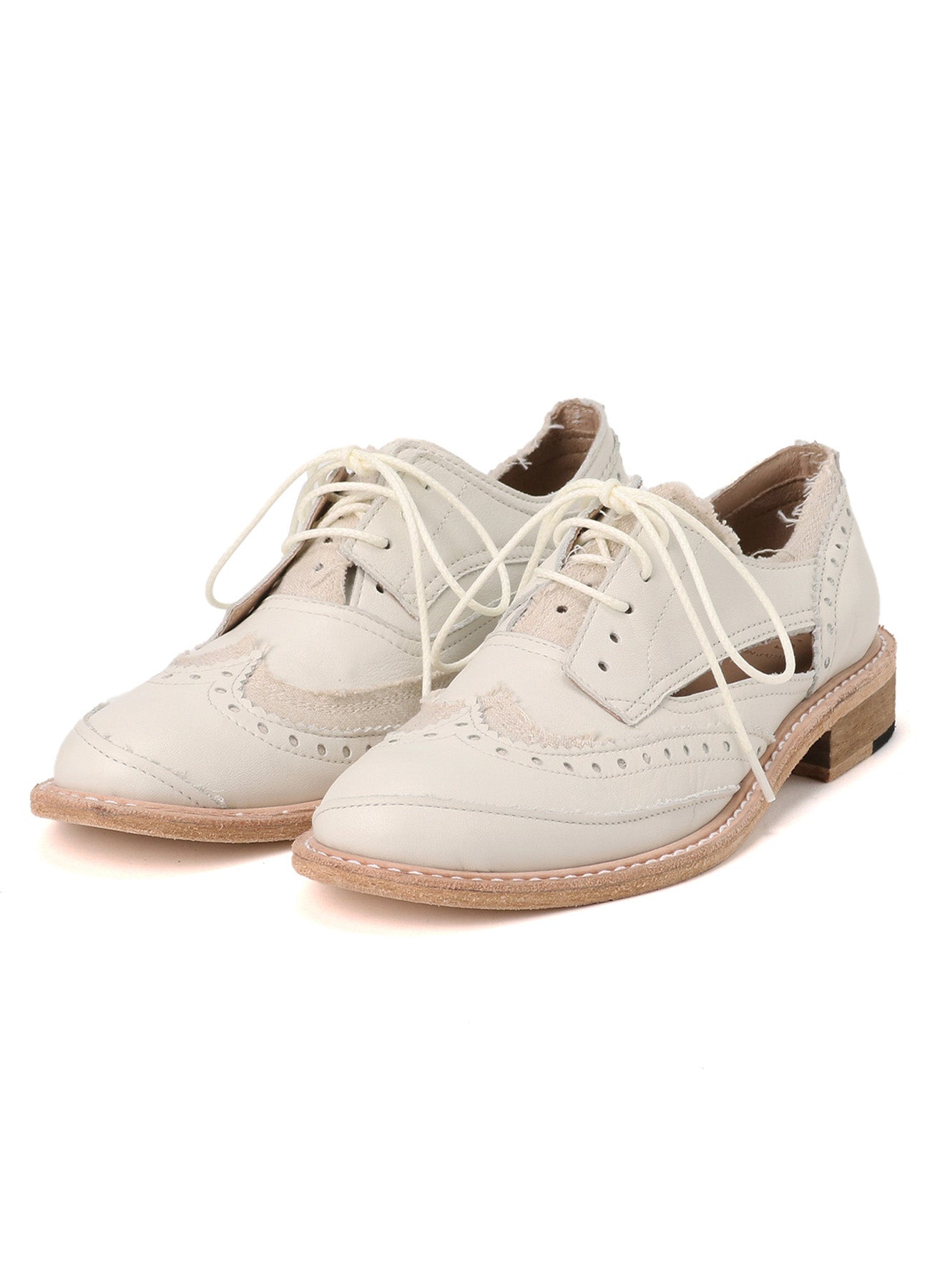 Stylish Cotton Linen & Leather Wingtip Shoes for Men - Comfortable Breathable Dress Shoes for Business, Weddings & Formal Occasions