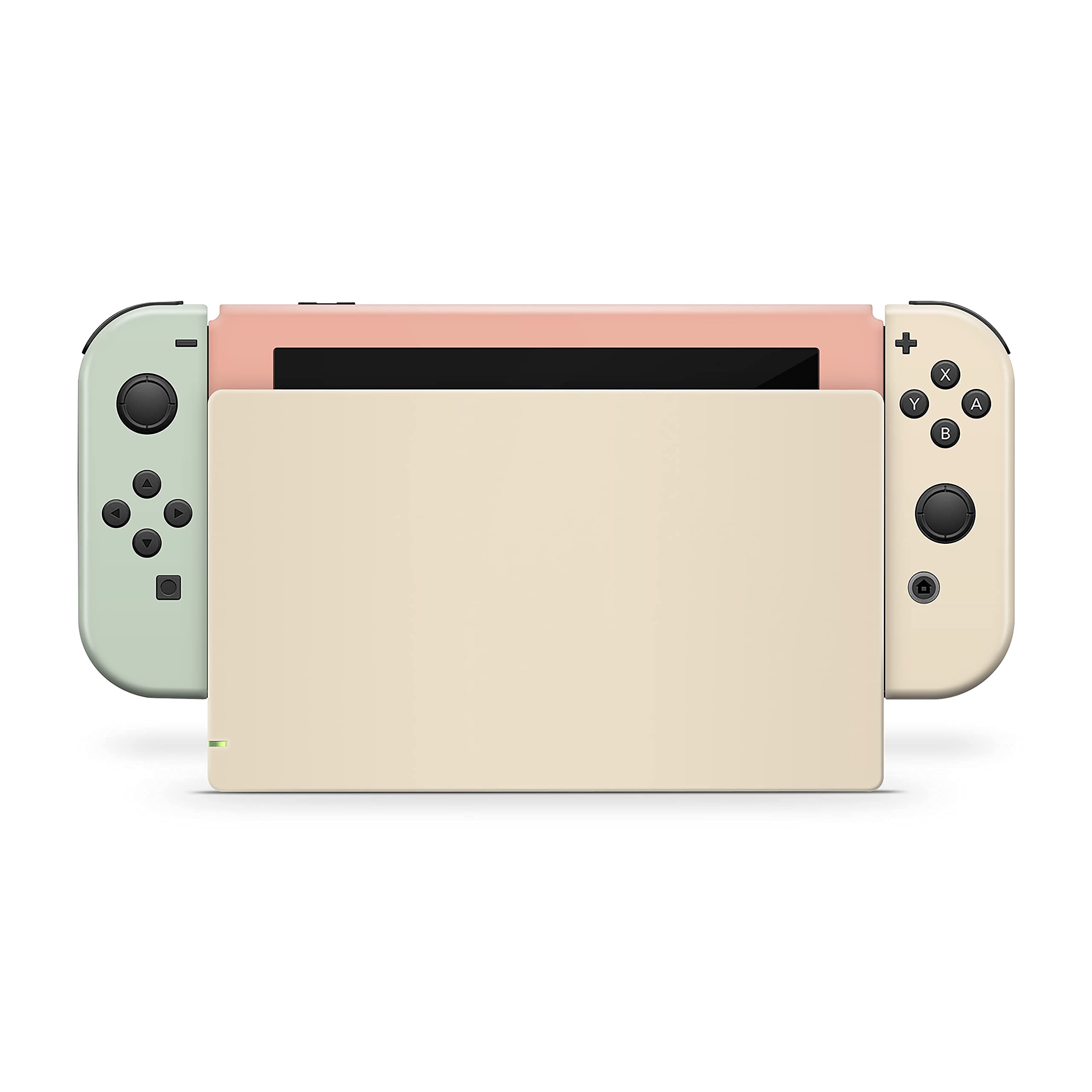 Pastel Classic Nintendo Switch Skin Wrap Cover - Premium 3M Vinyl Full Wrap Decal with Color Blocking Design | Compatible with Nintendo Switch Console | Perfect for Gaming Protection and Personalization