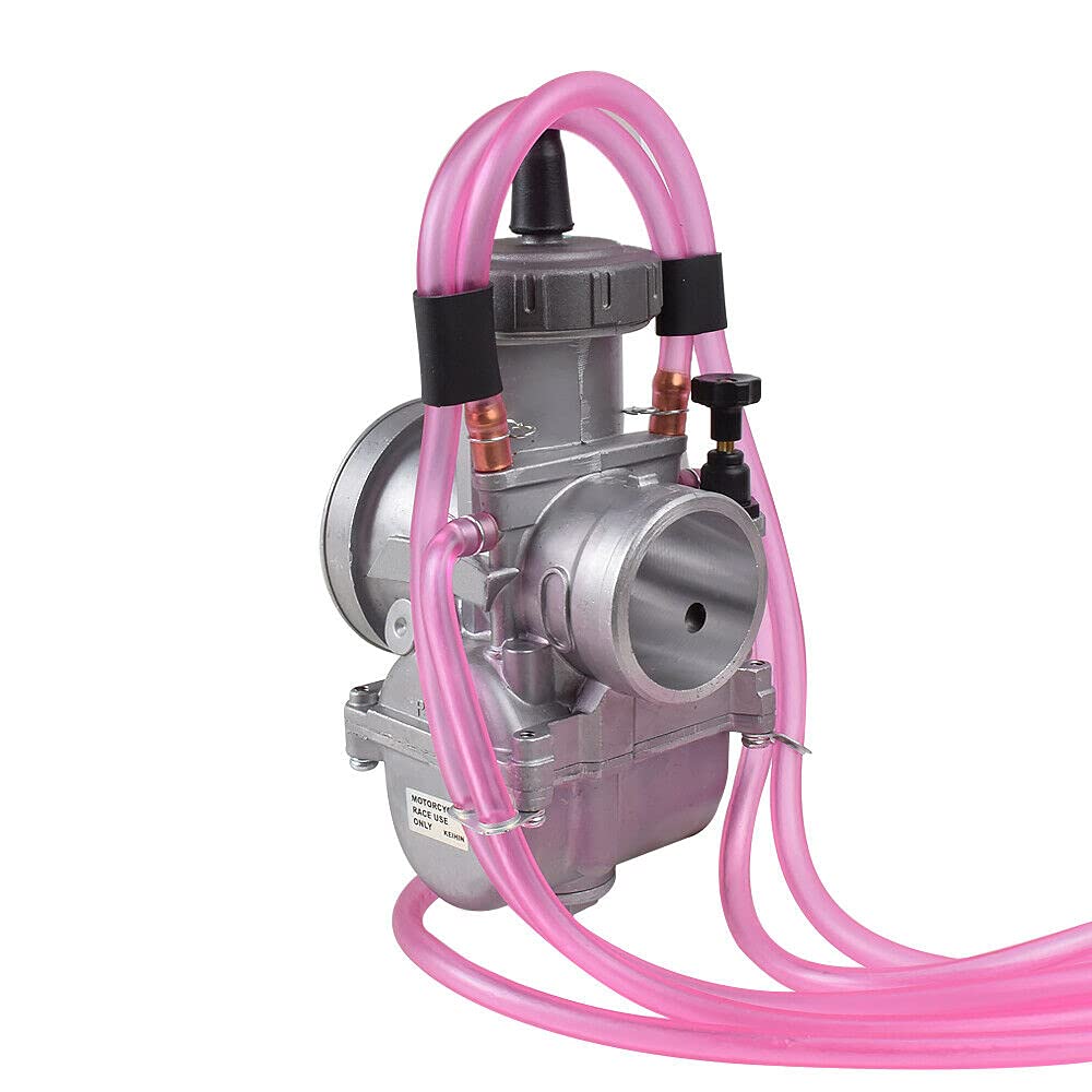 40mm Universal Racing Motorcycle Carburetor - High Performance 2T/4T Engine PWK Carburetor with Power Jet for Keihin/Koso/OKO - Compatible with Yamaha, Suzuki, Kawasaki - Perfect for Racing, Off-Road & Performance Upgrades