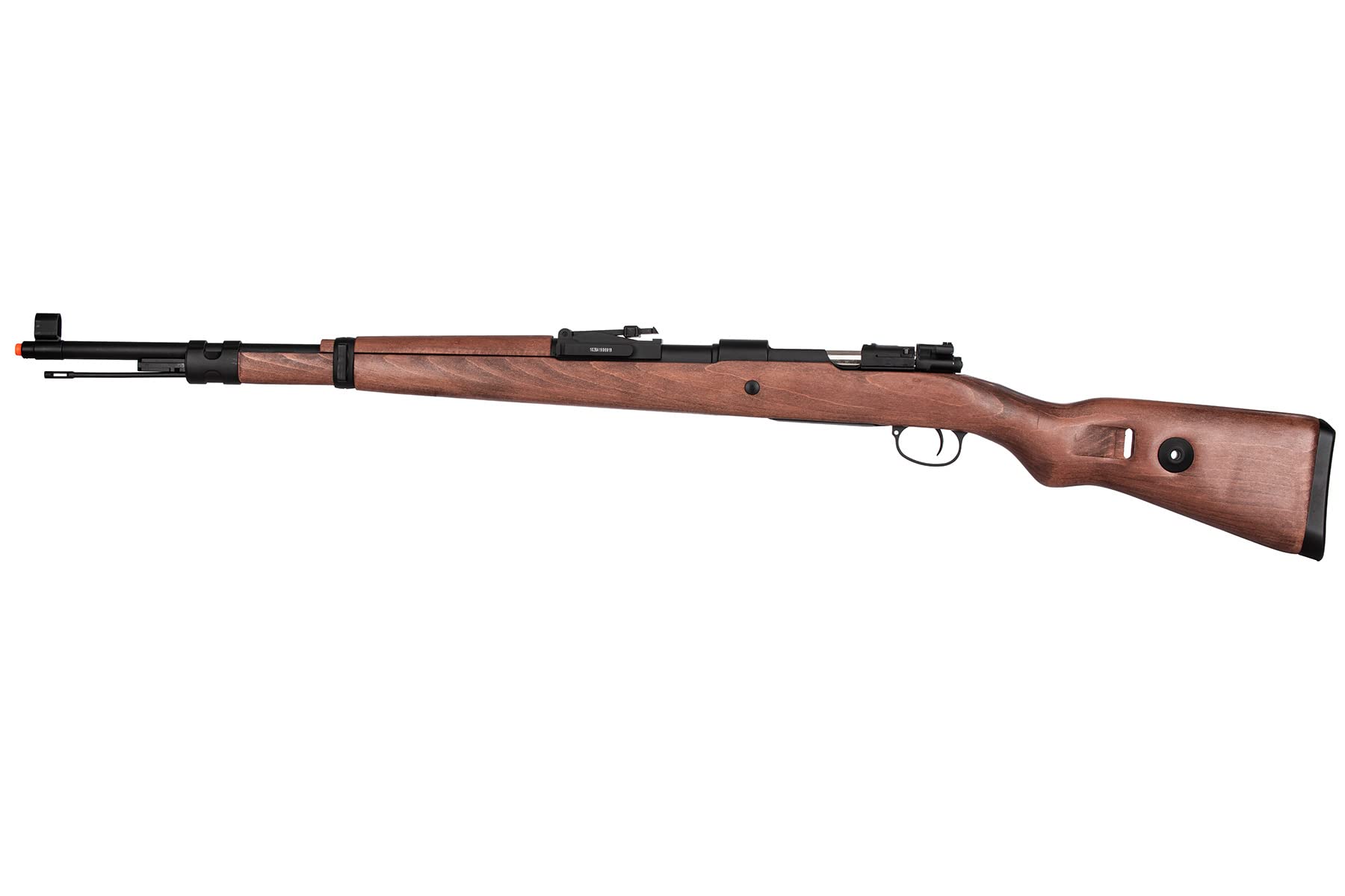 WWII German Kar 98K Airsoft Rifle - Real Wood Stock & Metal Bolt Action - Realistic Replica for Military Enthusiasts & Collectors - Perfect for WWII Reenactments, Airsoft Battles & Display Collections