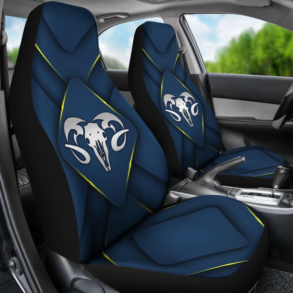 Premium Custom Fit Blue Dodge Ram Car Seat Covers - Durable Neoprene Protection for 2012-2016 Models (Part# 1212603) | Perfect for Road Trips, Off-Roading & Daily Commute