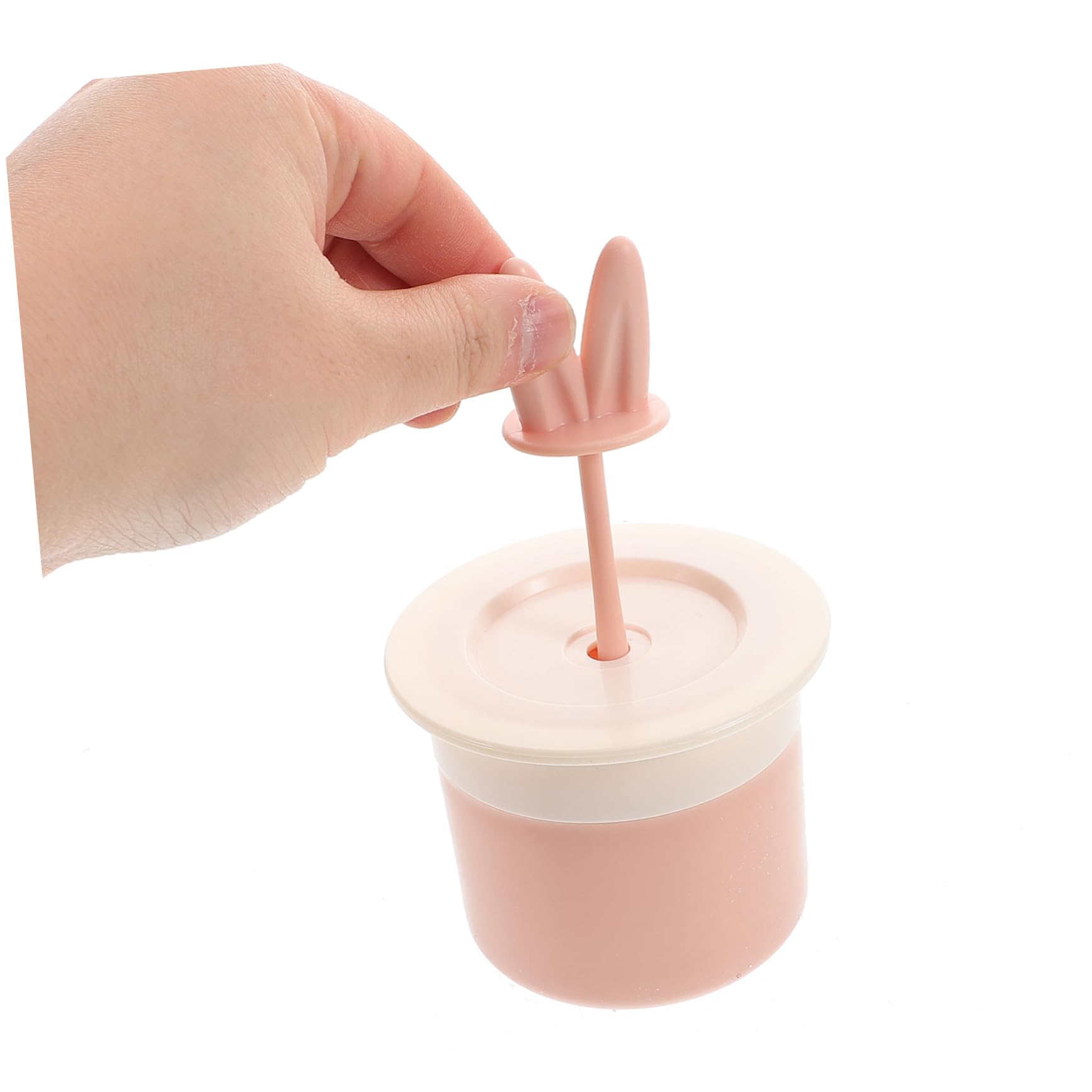 Mikinona 2-Pack Bunny Ear Foam Maker & Cartoon Facial Foam Cup - Travel Skincare Foam Dispenser for Makeup & Beauty Routine - Perfect for Travel, Bathroom & Spa Use