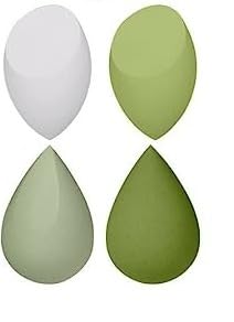 4-Piece Multicolor Makeup Sponges Set - Soft Beauty Blender for Flawless Foundation & Concealer Application - Perfect for Everyday Makeup & Professional Use