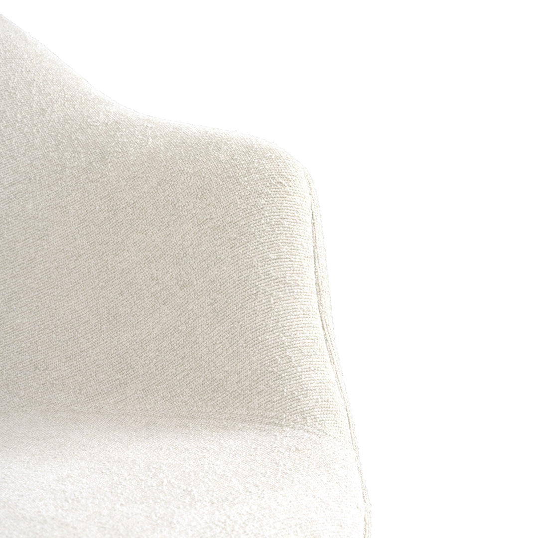 Bat Dining Chair with Conic Base - Fully Upholstered Modern Kitchen Chair for Dining Room, Restaurant & Cafe