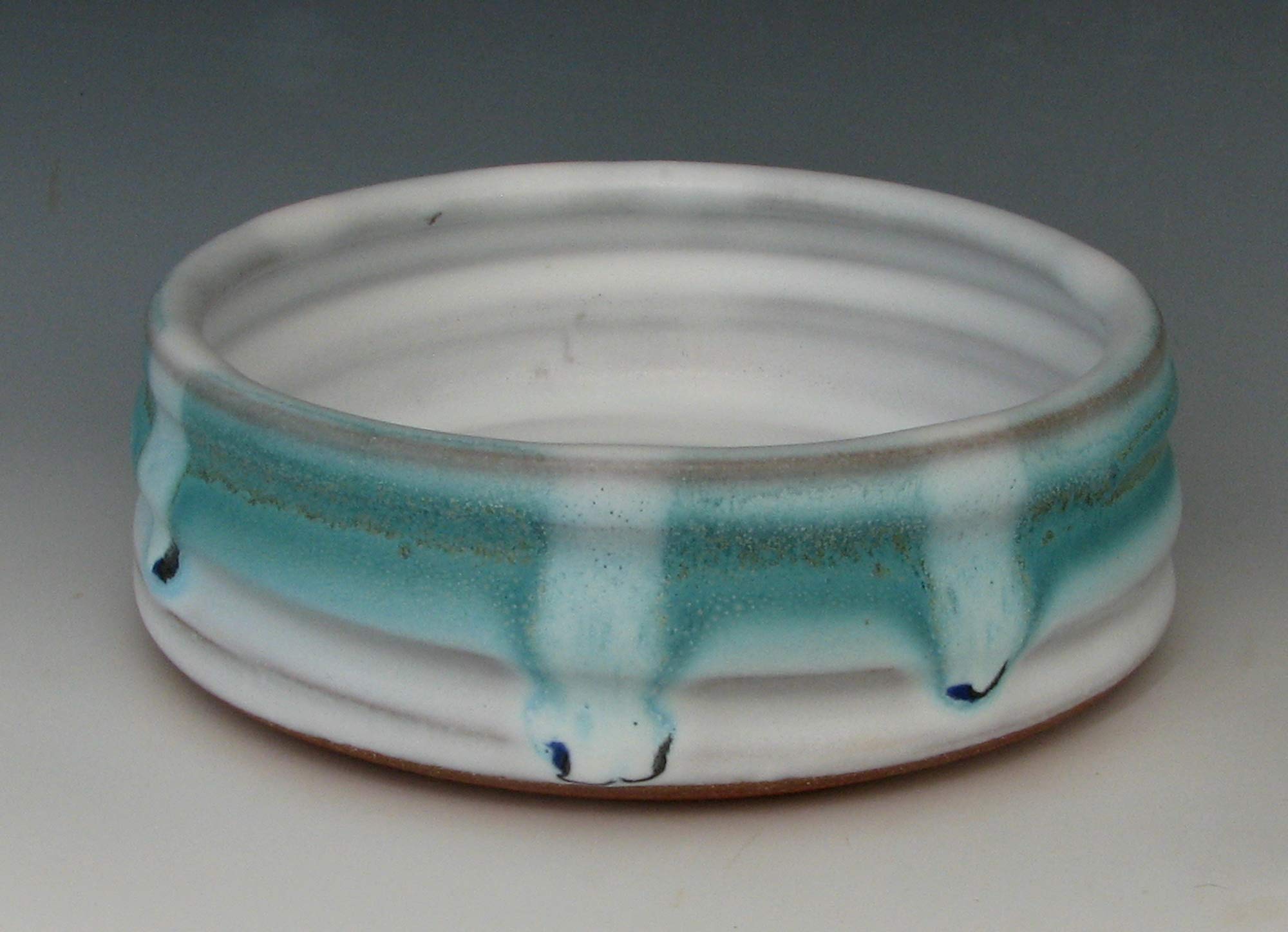 Handmade Stoneware Ceramic Dog Bowl for Small Dogs - Durable Pet Food & Water Dish - Perfect for Home, Travel & Outdoor Use