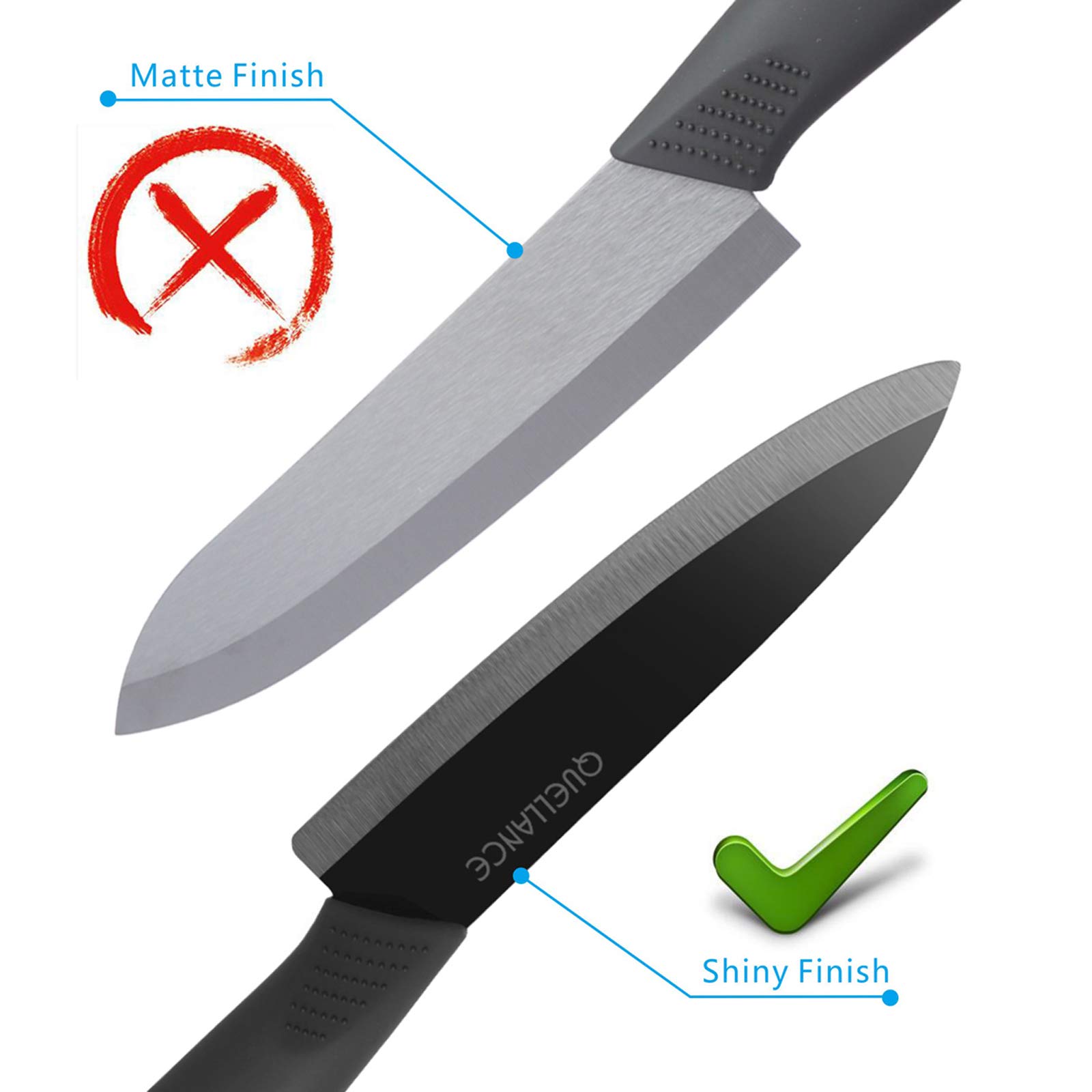 Ultra Sharp 6-Inch Ceramic Chef Knife - Professional Kitchen Knife with Sheath Cover for Precise Slicing - Perfect for Boneless Meats, Sashimi, Fruits & Vegetables - Ideal for Home Chefs & Japanese Cuisine (Black)