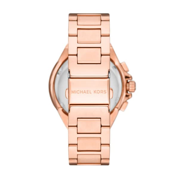 Michael Kors Camille Women's Multifunction Stainless Steel Watch - 33mm Case, Silver-Tone Bracelet | Perfect for Office, Date Night & Everyday Wear