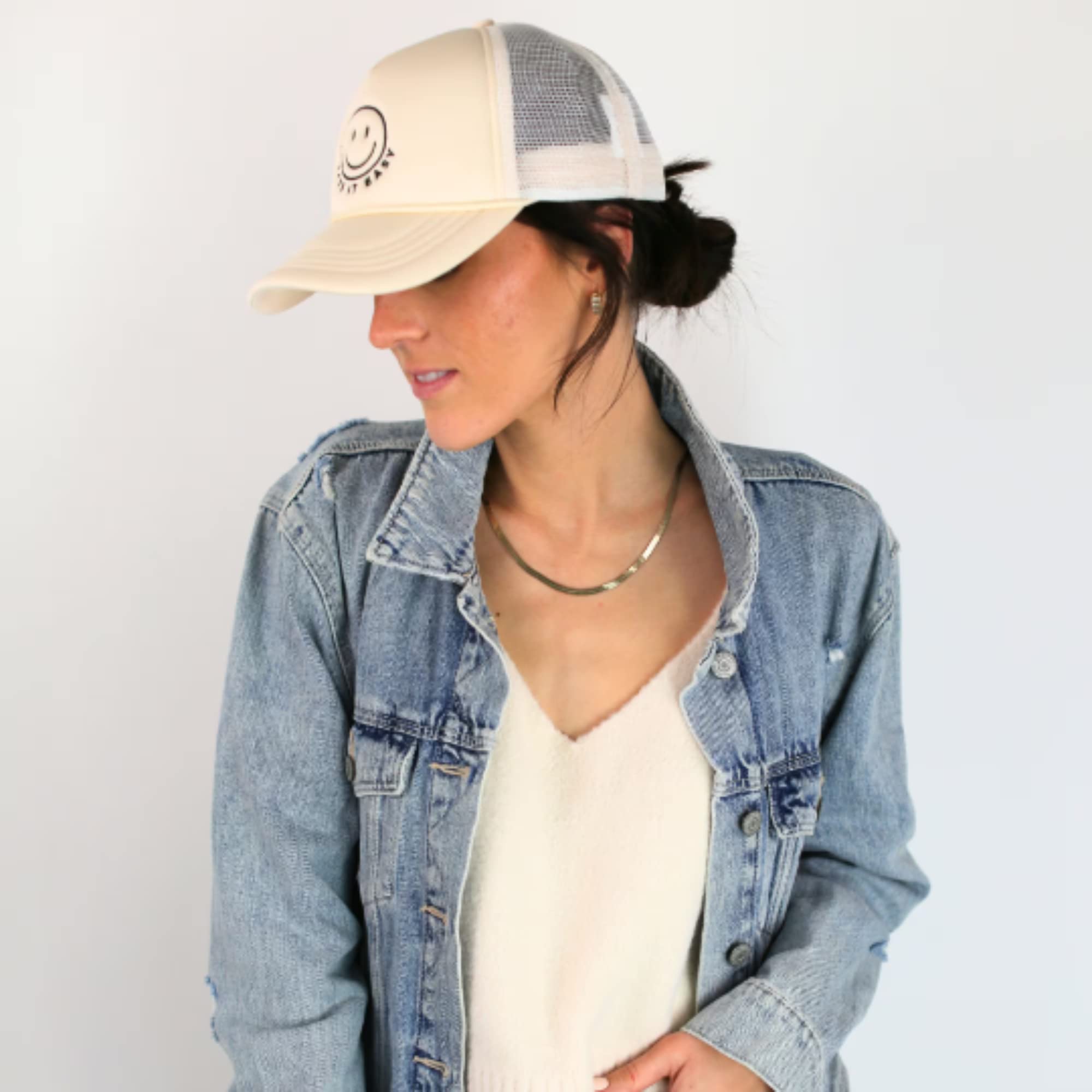 Women's Relaxed Fit Adjustable Snapback Trucker Hat - Classic Baseball Cap with Mesh Back for Sun Protection | USA Branded Gorras & Lids | Perfect for Outdoor Activities, Sports, and Casual Wear
