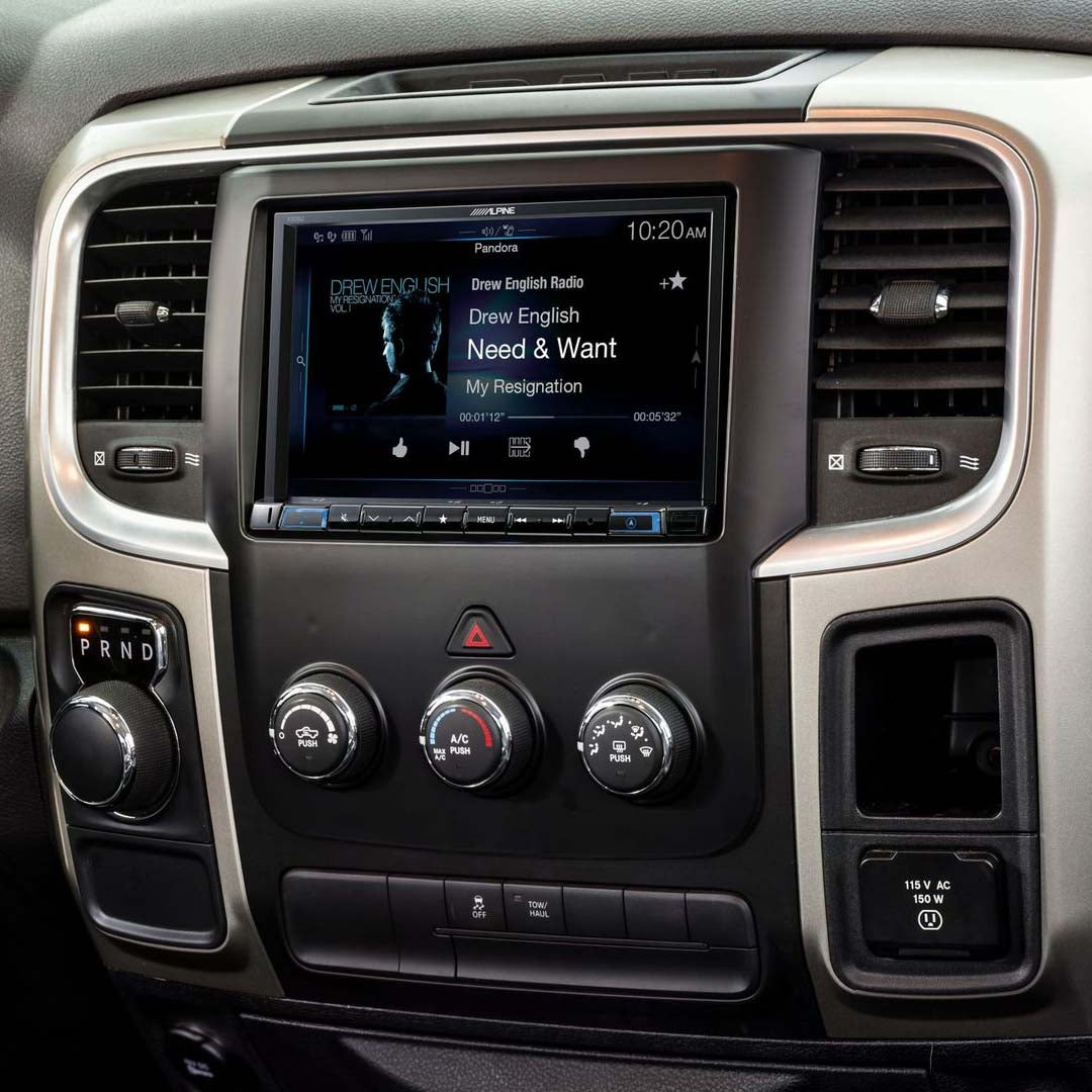 Alpine KTX RPU8 Restyle Kit Dash Kit - Compatible with Select 2013+ Ram Trucks for Alpine GPS Receiver with 8