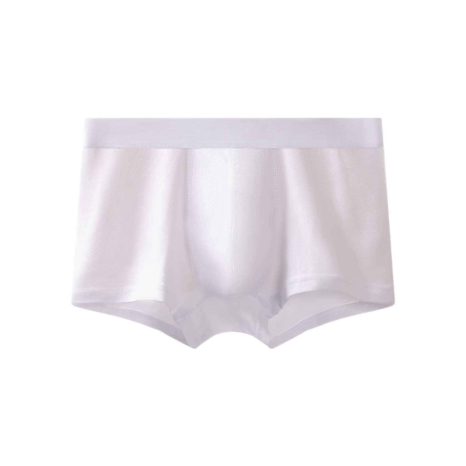 **Elastic Comfortable Solid Color Boxer Briefs for Men - Large Size, Disposable Travel Underwear - Perfect for Gym, Workout, and Business Trips**