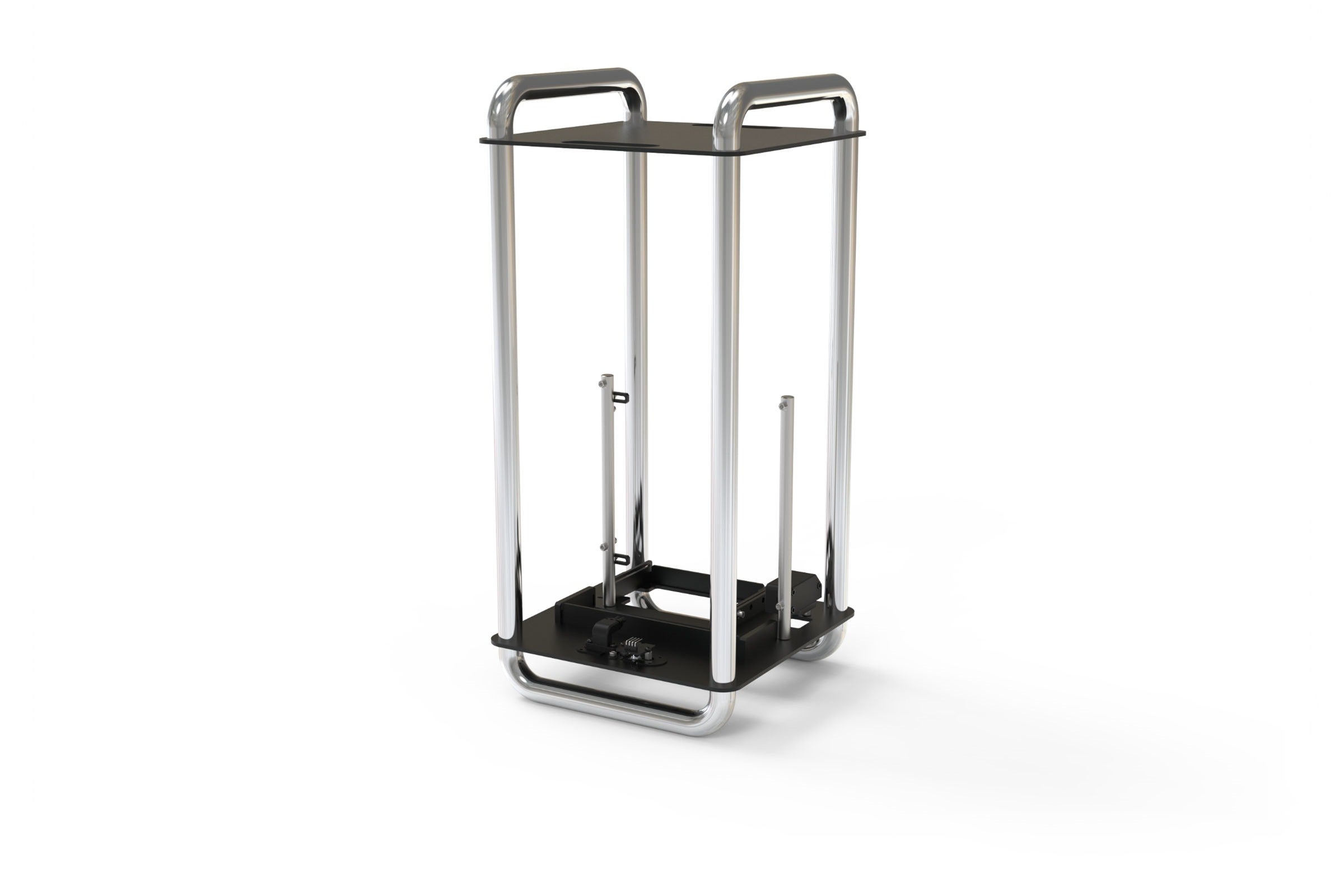 Streacom DA6 XL Open Frame ITX PC Case - Chrome & Black - Compact Gaming & Workstation Builds for Enthusiasts