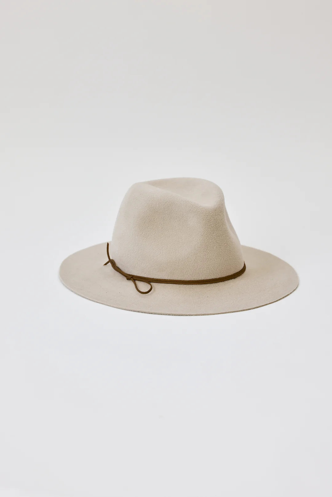 Chelsea Hat for Women - Soft Taupe Wool Felt Cloche Hat with Brim - Elegant Vintage Style Hat for Fall, Winter & Outdoor Activities