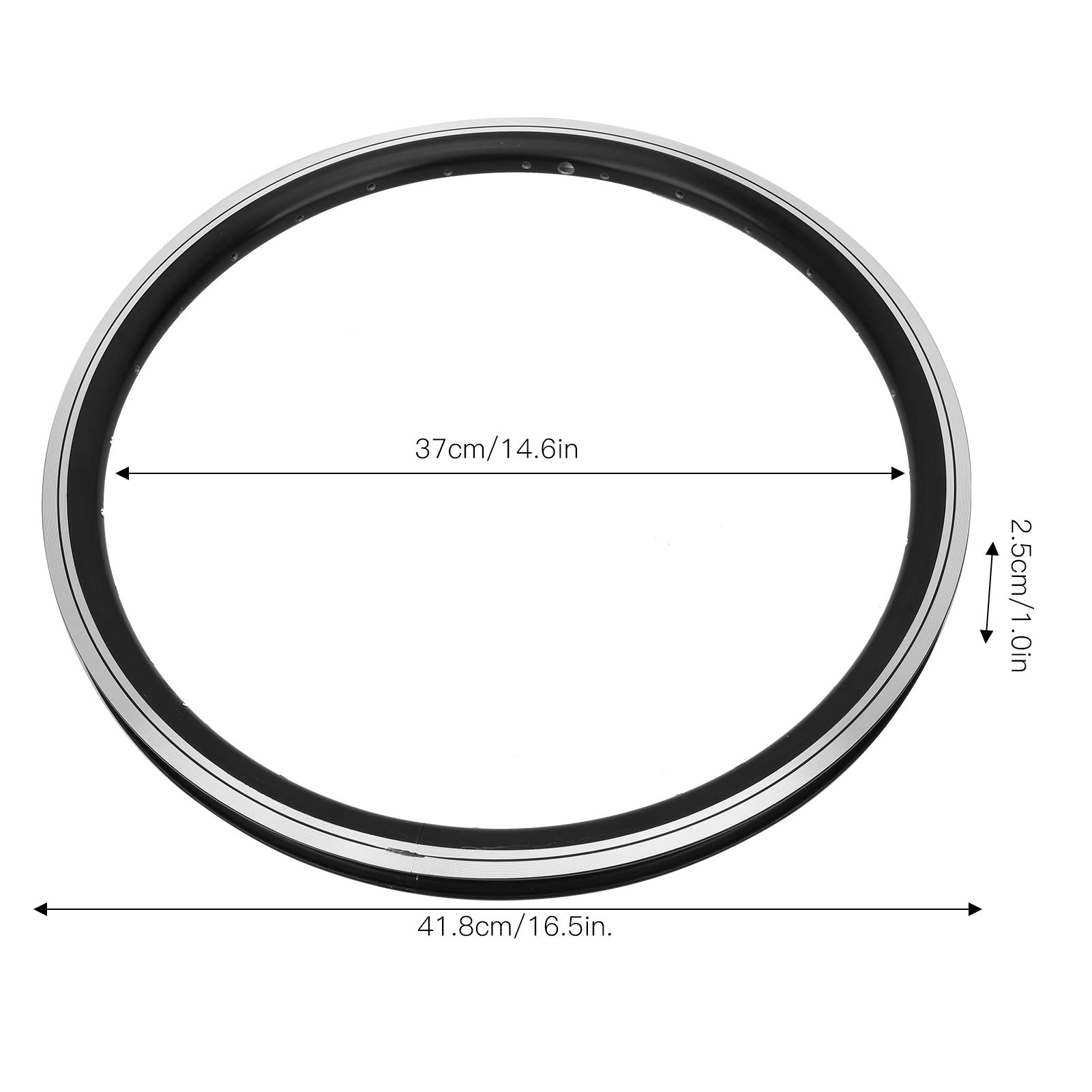 OUKENS 28-Hole Double Layer Aluminum Alloy Mountain Bike Wheel - Durable Bicycle Rim for MTB Cycling & Off-Road Adventures - Perfect Replacement Part for Mountain Bikes