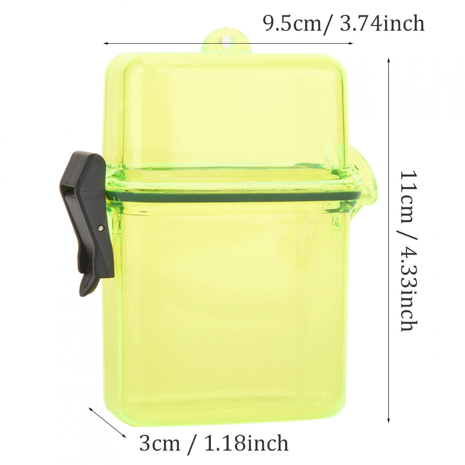 Waterproof Floating Dry Box for Scuba Diving - Transparent Airtight Underwater Storage Case with Sealed Lid for Surfing, Kayaking, Snorkeling & Beach Activities (Yellow) - Keep Valuables Safe & Dry During Water Sports