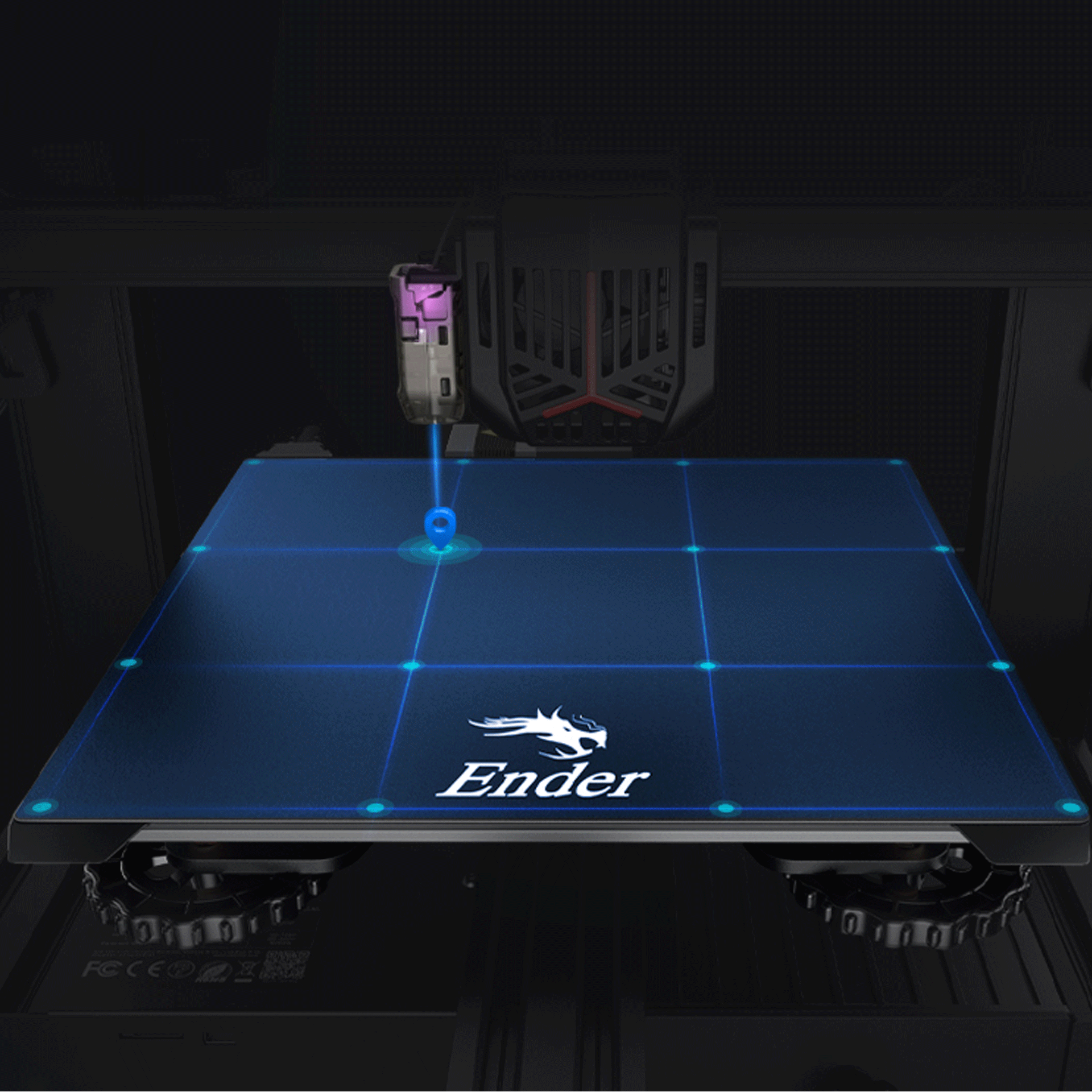 Creality ENDER 3 V2 NEO DIY 3D Printer Kit with Silent Motherboard & Carborundum Glass Platform - Perfect for Home, Office & School 3D Printing Projects