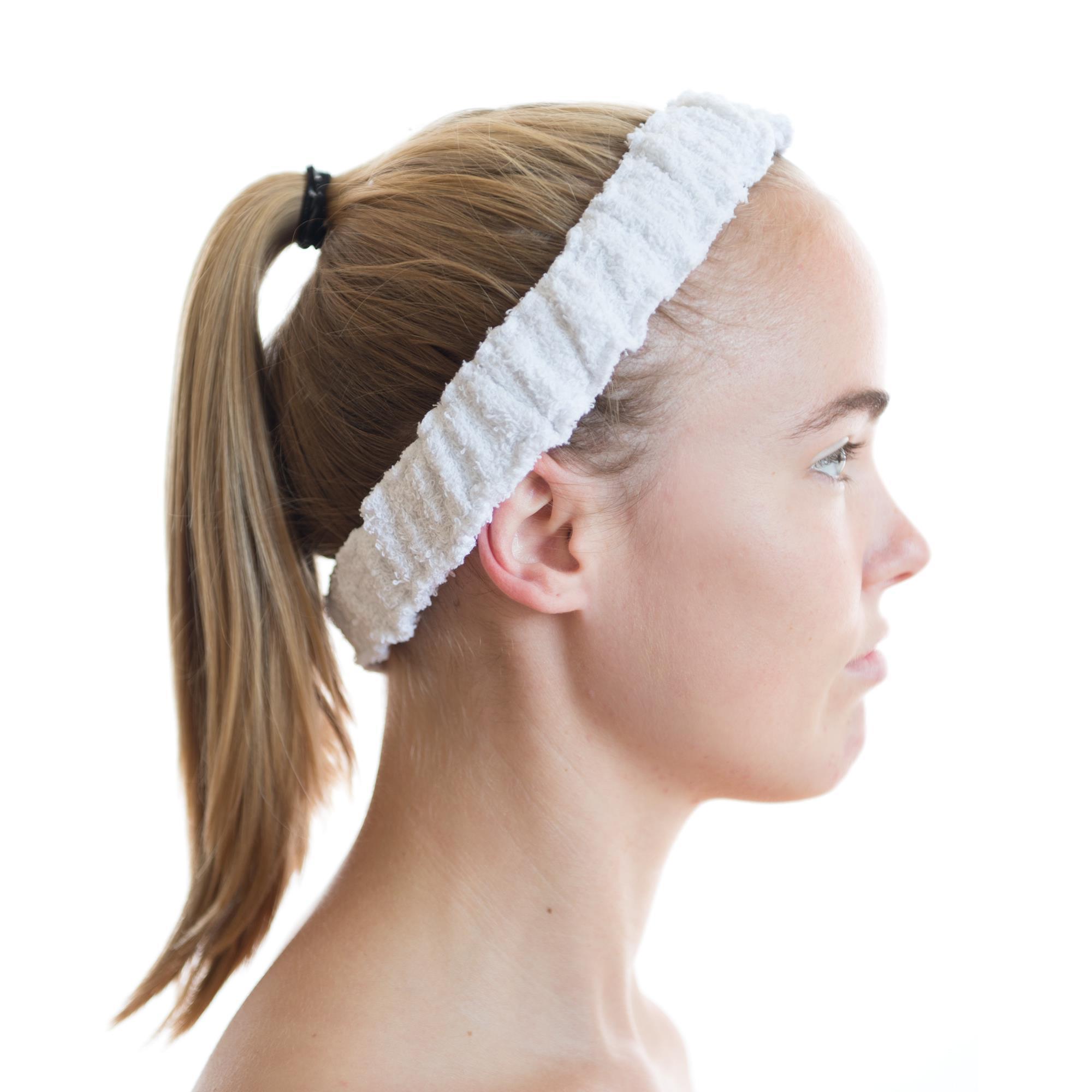 Canyon Rose Headband for Women - Soft Terry Cloth Stretchable Hair Band - Perfect for Yoga, Running, Workouts and Everyday Wear
