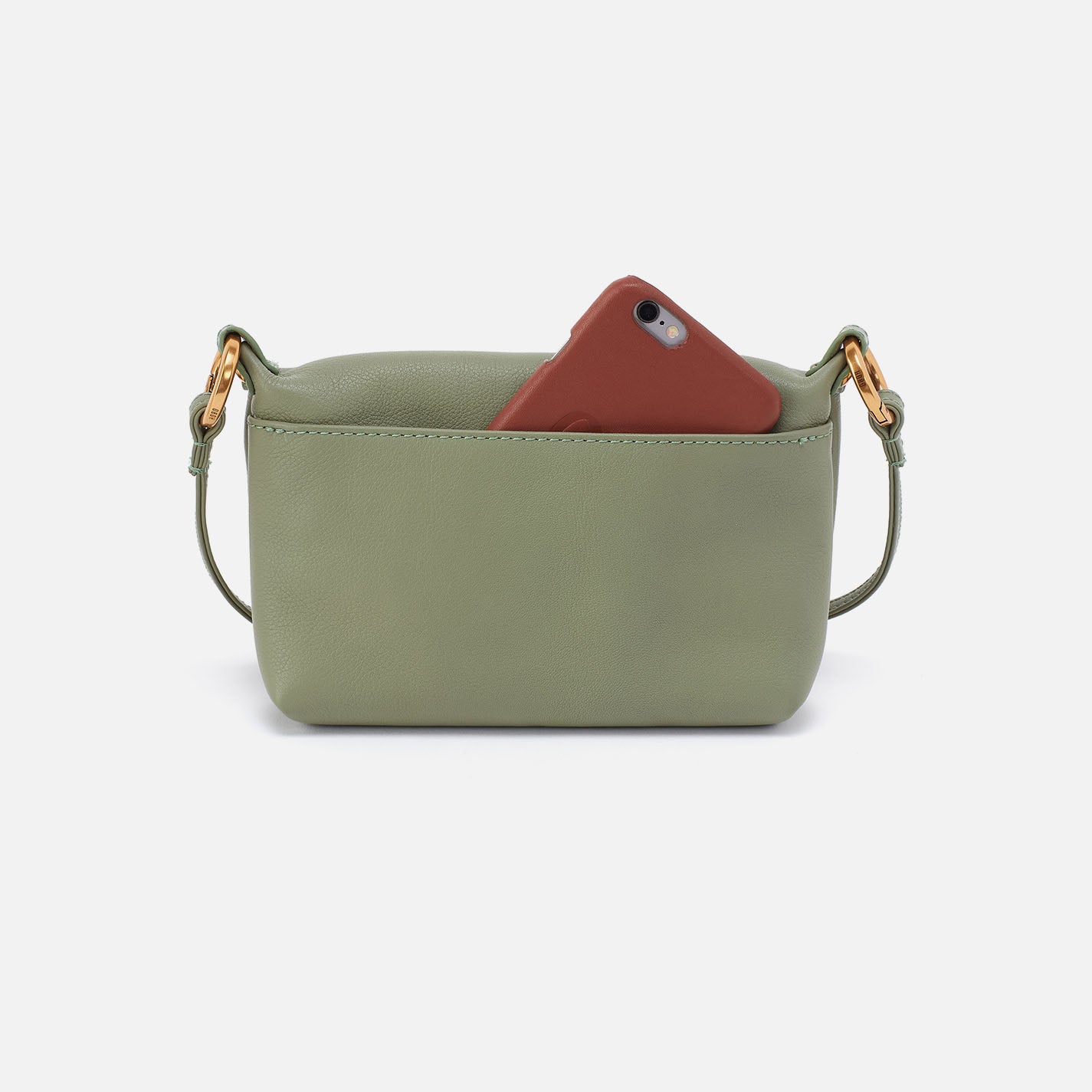 Stylish Run About Crossbody Bag in Pebbled Leather - Watercress Green | Perfect for Everyday Use, Travel & Shopping