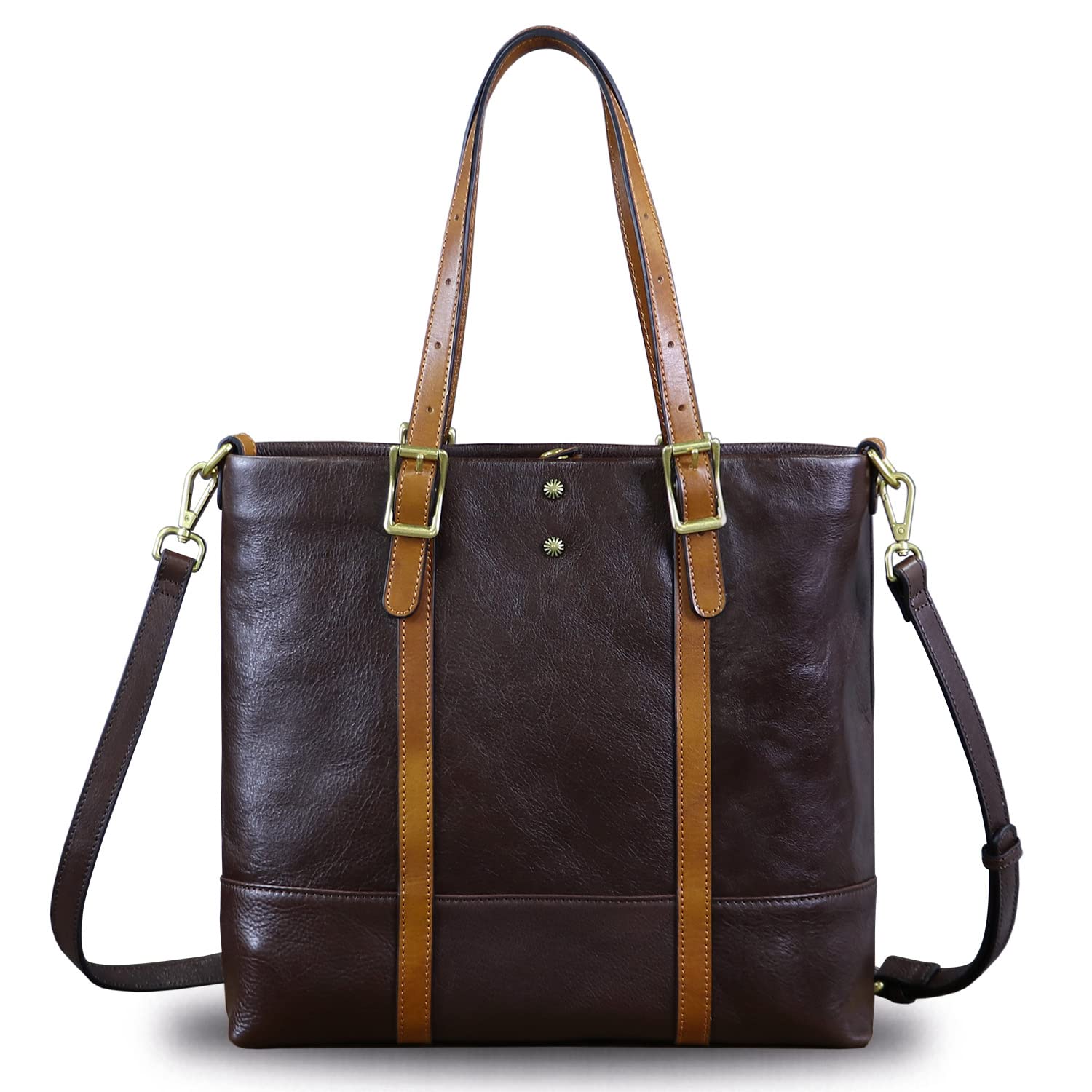 Genuine Leather Shoulder Bag for Women - Vintage Top Handle Crossbody Purse, Handmade Retro Tote Satchel Handbag | Perfect for Work, Travel & Everyday Use