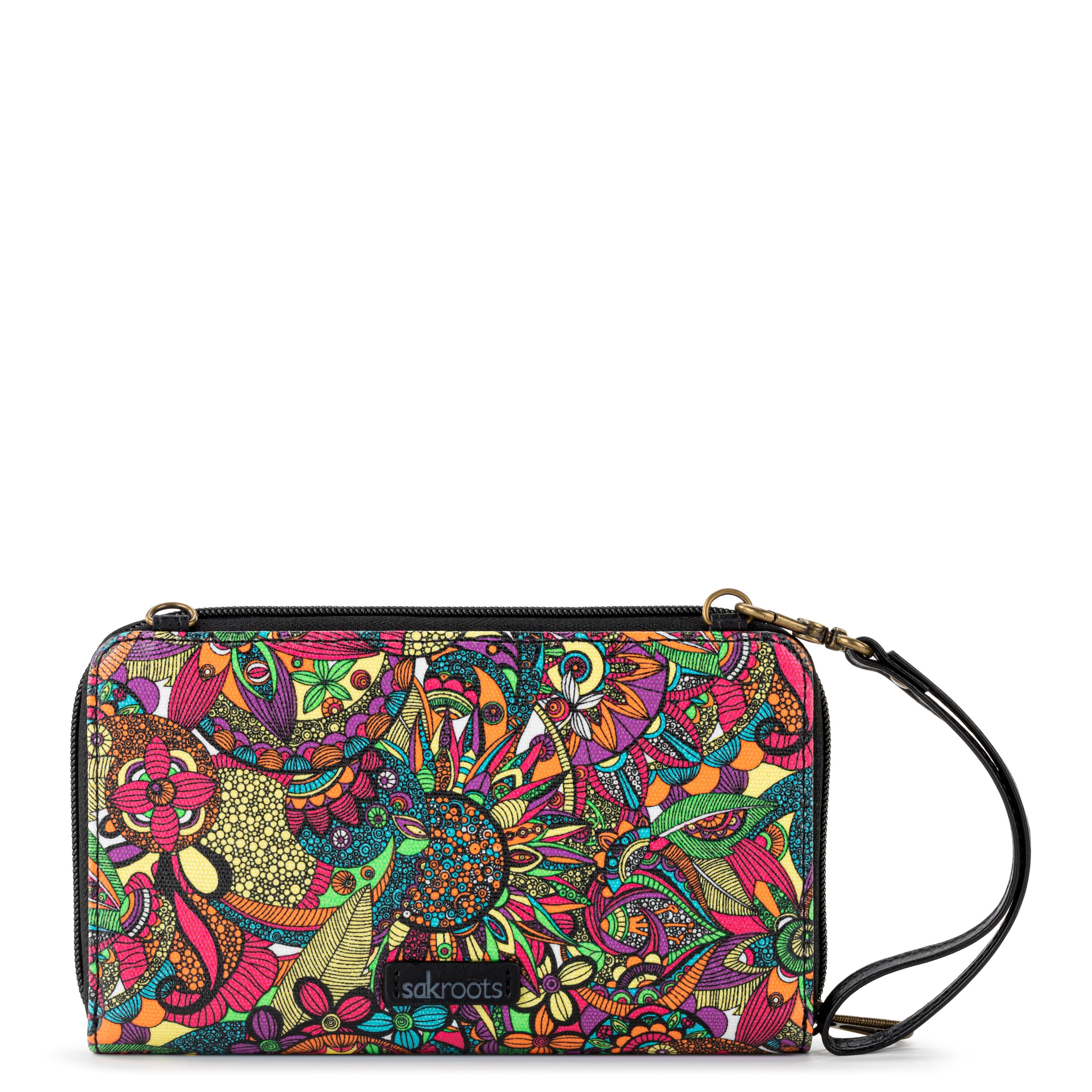 Smartphone Wallet Case - Canvas Material with Rainbow Spirit Desert Snap Design - Perfect for Everyday Use & Travel Accessories