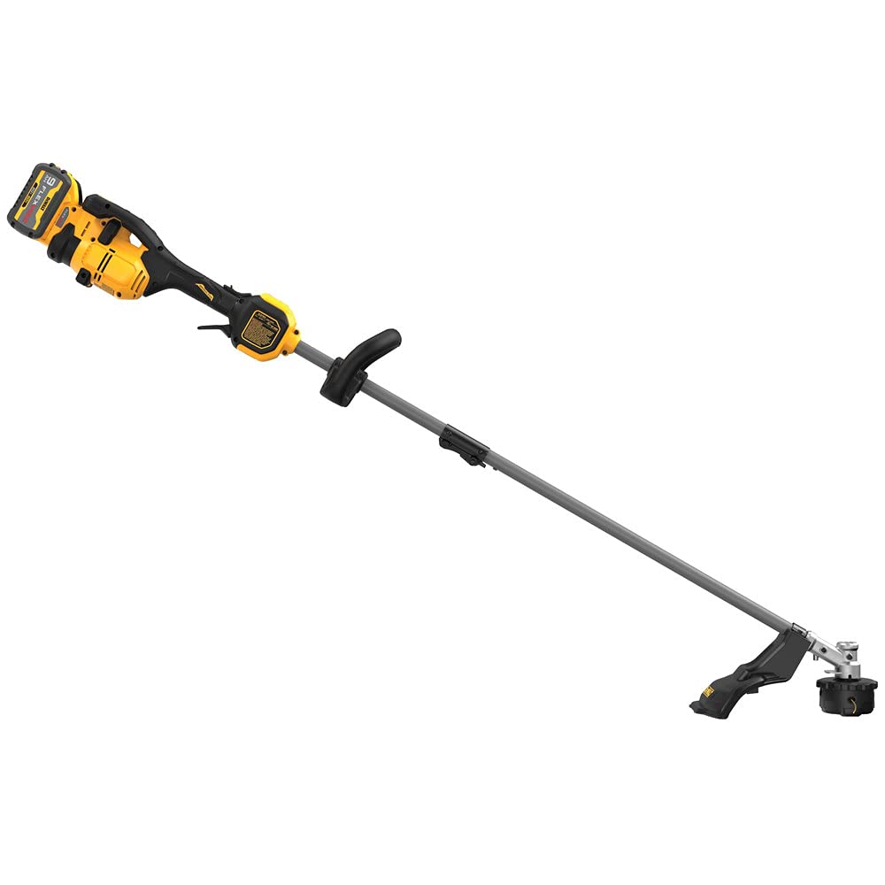 DEWALT DCST972X1 60V MAX Cordless String Trimmer Kit with 17-Inch Cutting Swath, 9.0Ah Battery & Charger Included - Attachment Capable for Lawn Care, Yard Maintenance & Landscaping