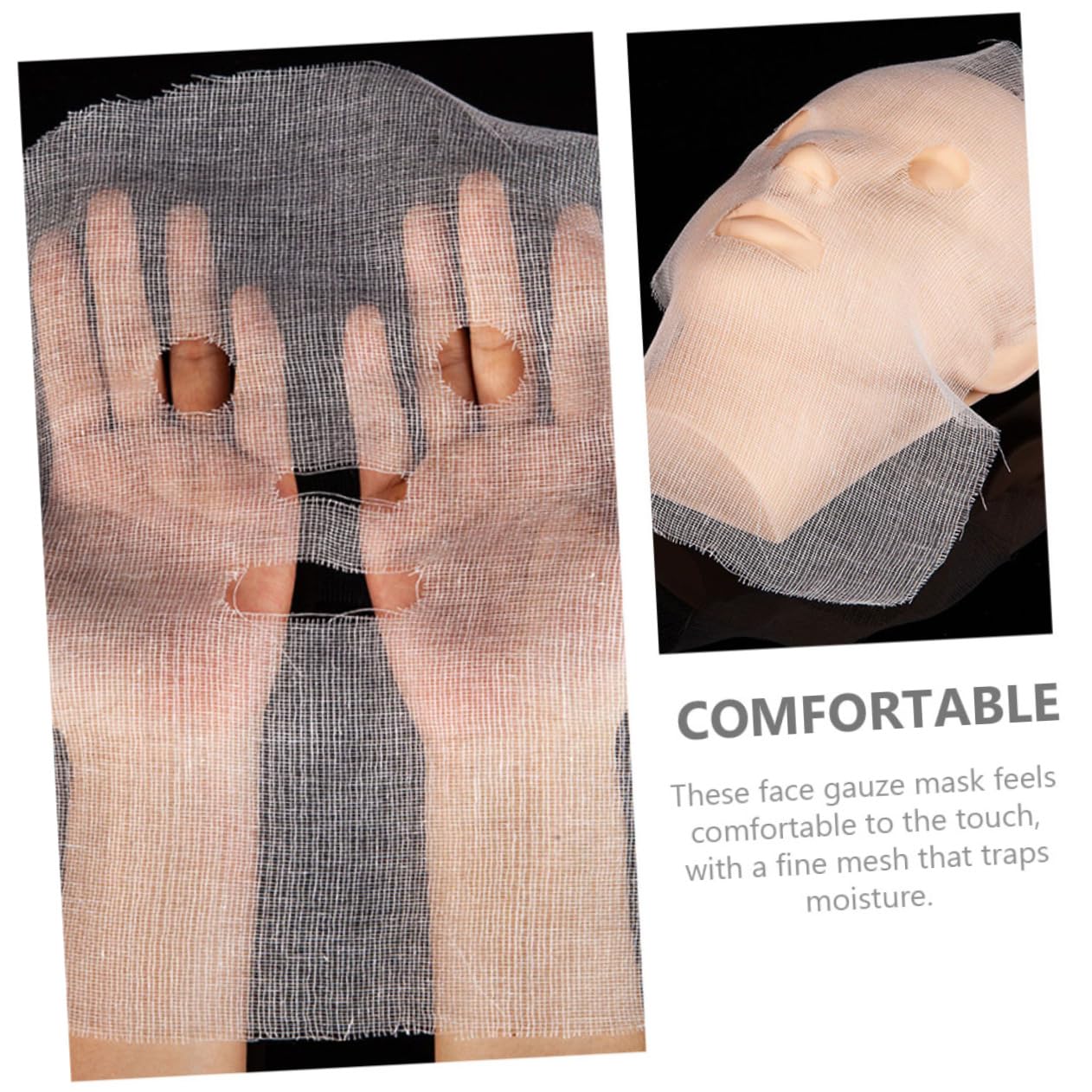100pcs Non-Collagen Face Mask Scrubbers for Overnight Skin Care & Exfoliation