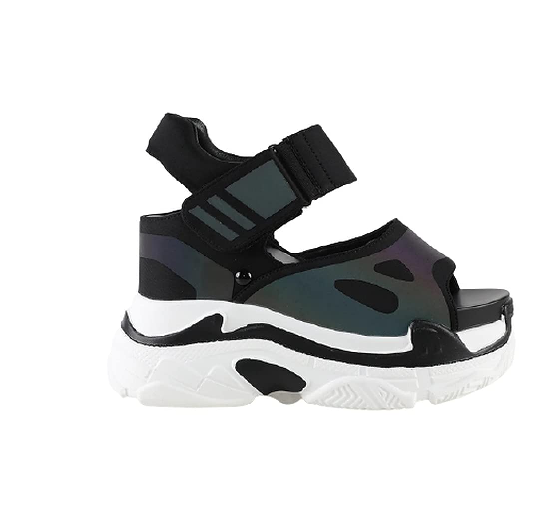 Anthony Wang Women's Open Toe Platform Wedge Sandals - Comfortable Summer Beach Shoes for Walking, Travel & Casual Outfits