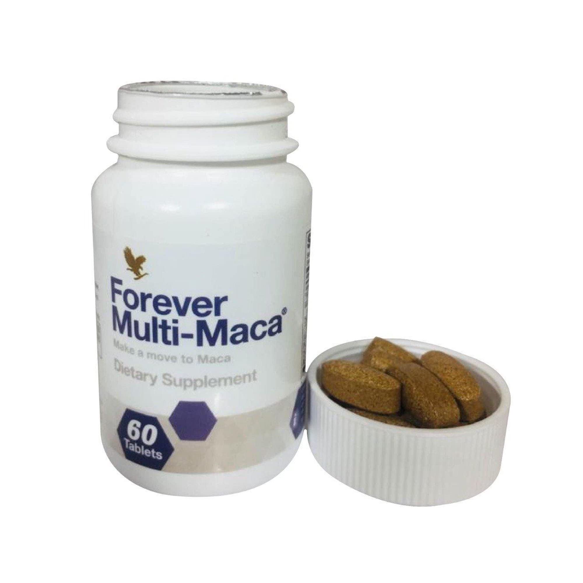 Forever Multi-Maca 60 Tablets - Natural Energy & Vitality Supplement for Men & Women - Boost Stamina, Libido & Hormonal Balance - Perfect for Workout, Stress Relief & Daily Wellness