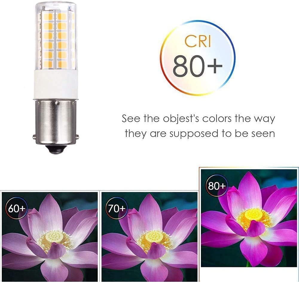 BA15s Single Contact Bayonet LED Bulb 12V S8 1141 1156 - 3W 2700K-3000K Warm White Light for Outdoor Landscape, Path, Deck & RV Lighting (6 Pack) - Energy Efficient Replacement for Traditional Halogen Bulbs