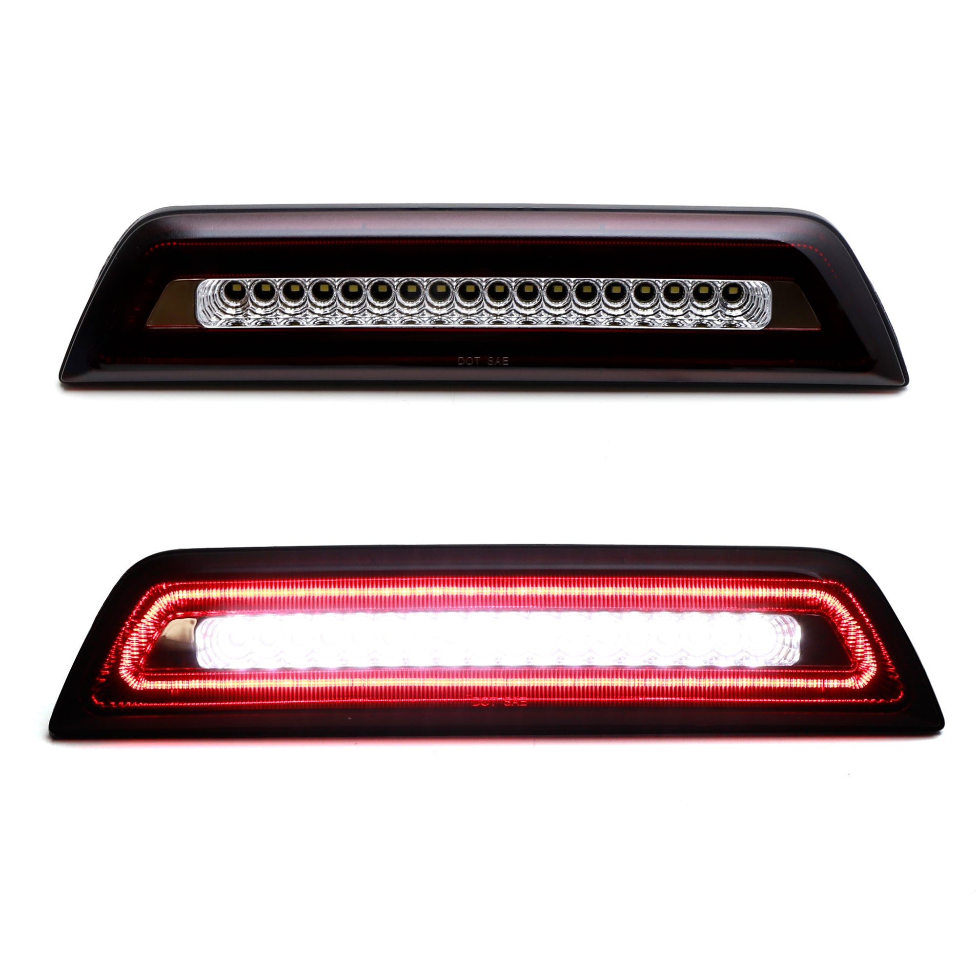 Dark Red Lens F1 Strobe LED High Mount 3rd Brake Light Compatible with 2016-2023 Toyota Tacoma - Enhanced Safety & Style for Off-Road Adventures & Night Driving