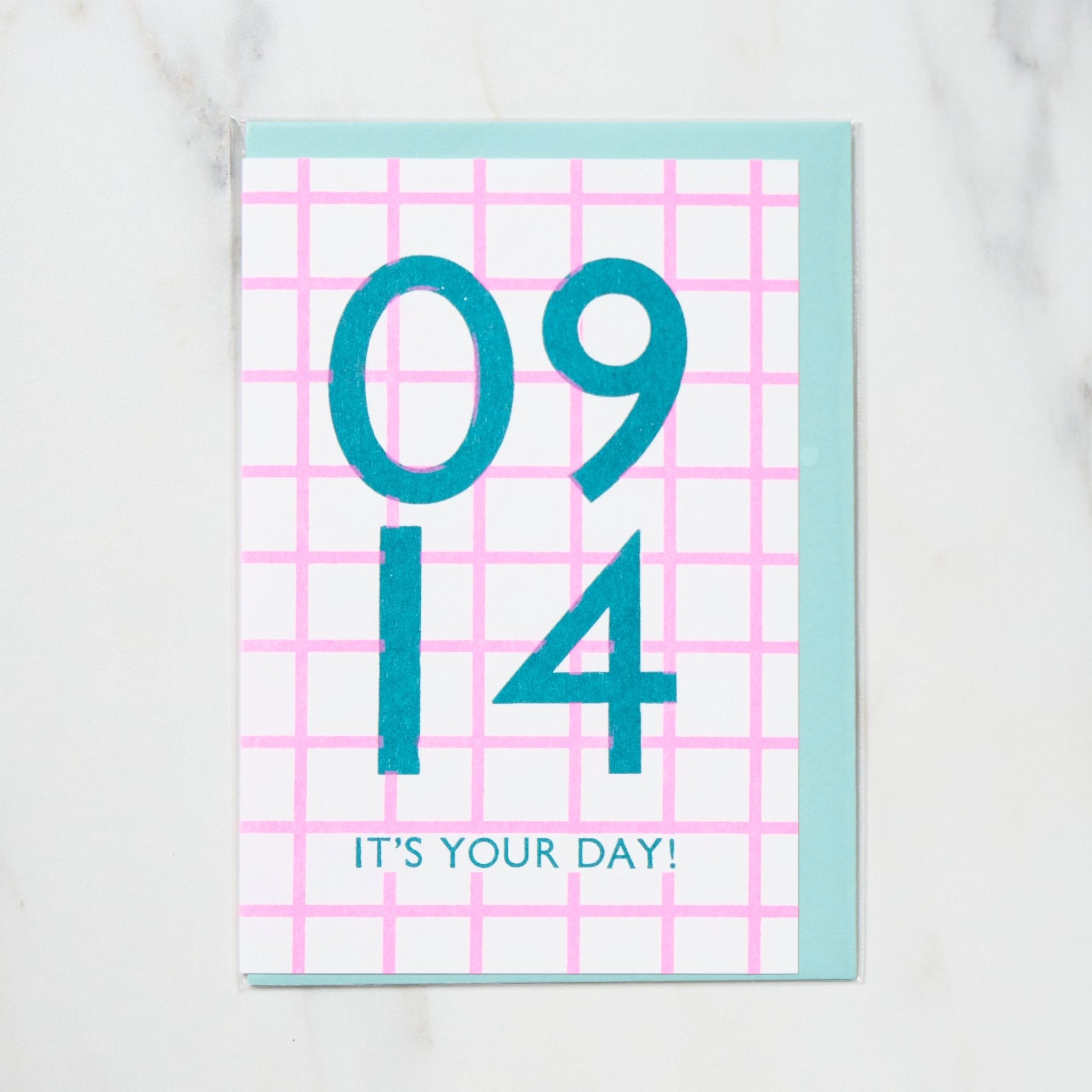 365 Find Your Day Card - September Letterpress Letters | Unique Greeting Cards for Birthdays, Anniversaries & Special Occasions