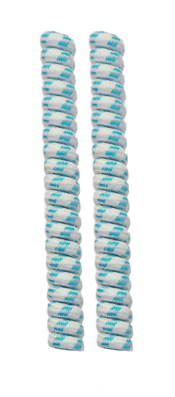 FeetPeople Curly Elastic No-Tie Shoelaces - 1 Pair of Stretchy Spiral Shoe Laces for Sneakers, Boots & Kids Shoes | Perfect for Running, Sports & Daily Wear