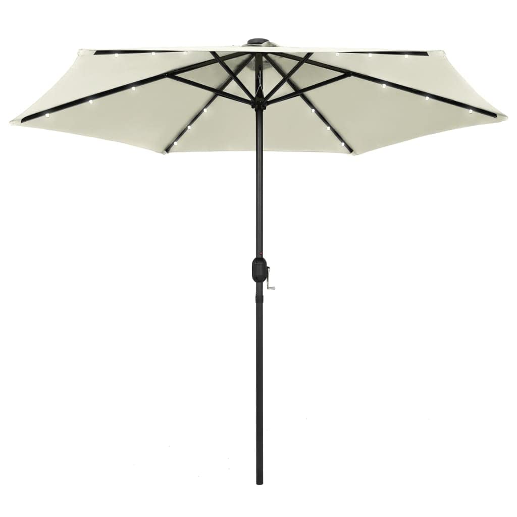 GOTOP Solar LED Lights Umbrella - Waterproof UV Protection Outdoor Patio Umbrella with Aluminum Pole for Garden, Beach, Pool Parties & Events | Perfect for Backyard, Camping & Summer Outdoor Gatherings