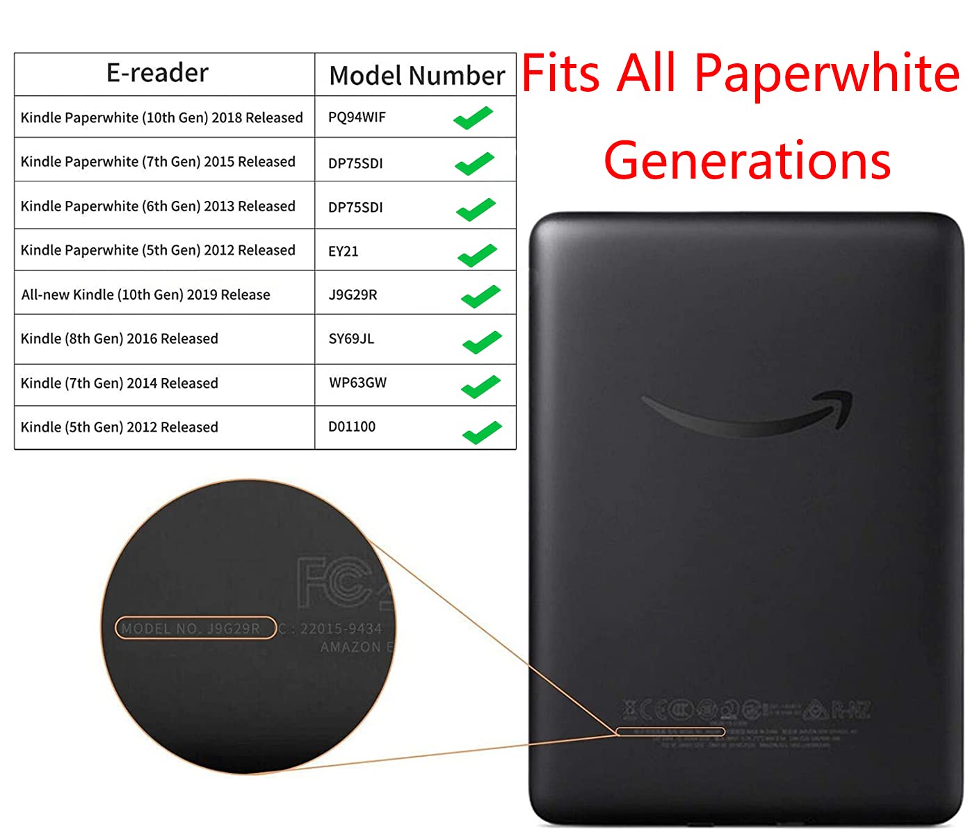 Premium Kindle Paperwhite Case (10th Gen & All Versions) - Smart Protective Cover with Hand Strap, Foldable Stand & Auto Sleep/Wake - Perfect for Reading, Travel & Commuting