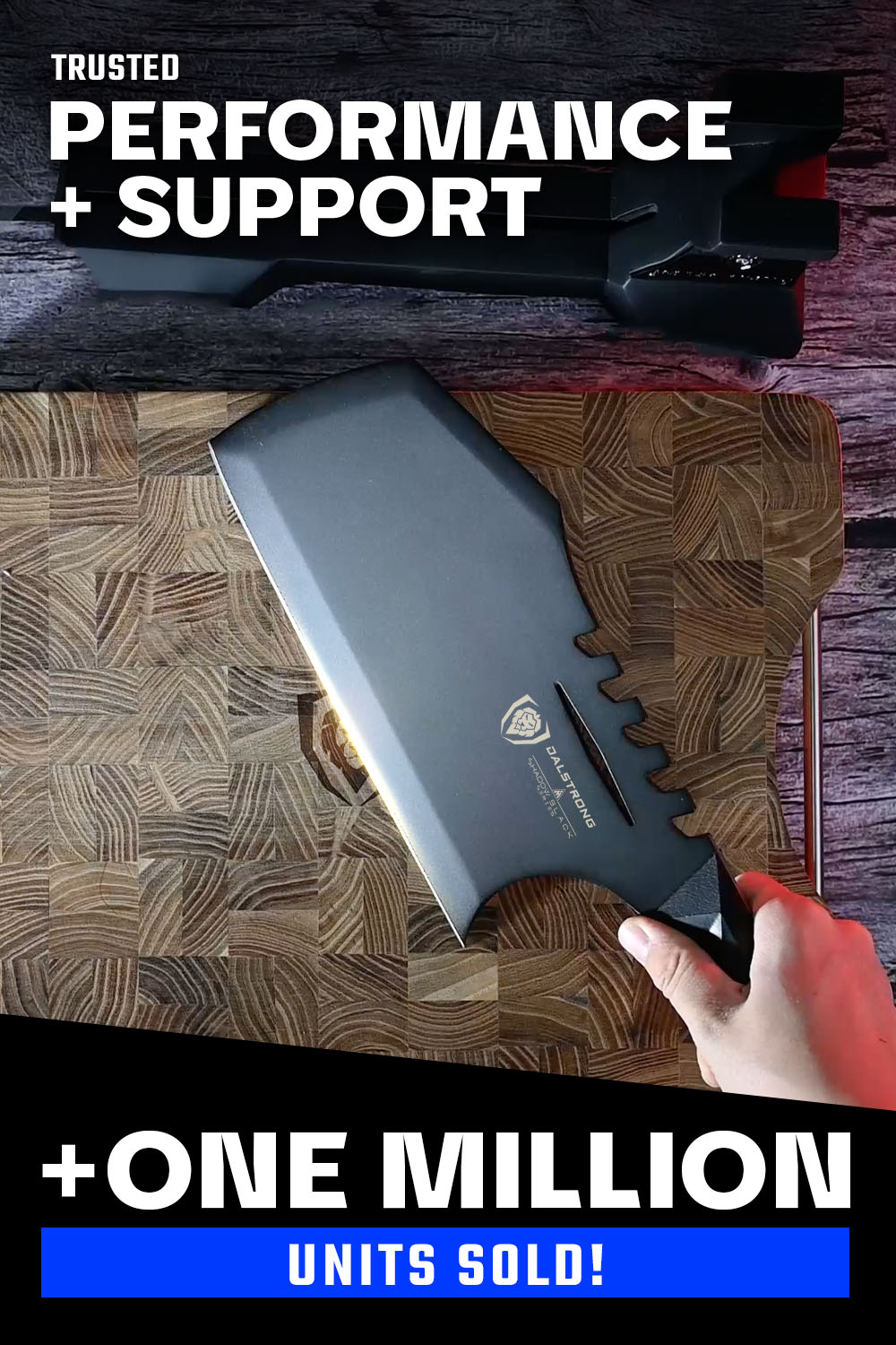 Dalstrong Shadow Black Series 9-Inch Meat Cleaver - NSF Certified Heavy Duty Kitchen Knife for Chopping, Slicing & Butchering Meat | Perfect for Home Chefs & Professional Kitchens