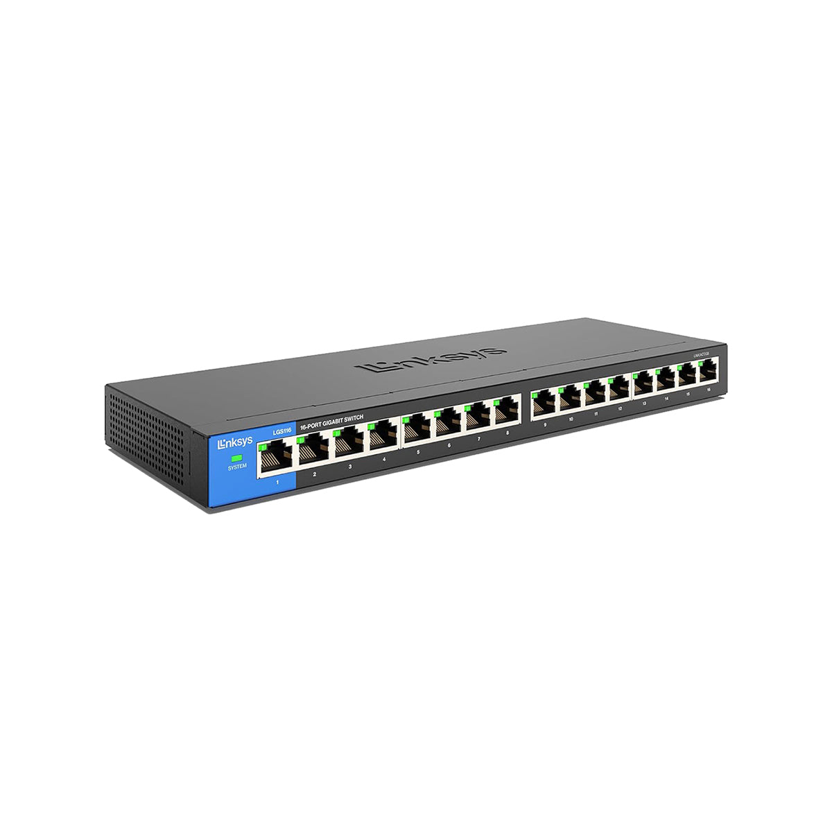 Linksys 16 Port Gigabit Ethernet Switch - High Speed Network Hub for Home Office, Gaming & Streaming | Plug & Play Unmanaged Switch for Reliable Connectivity