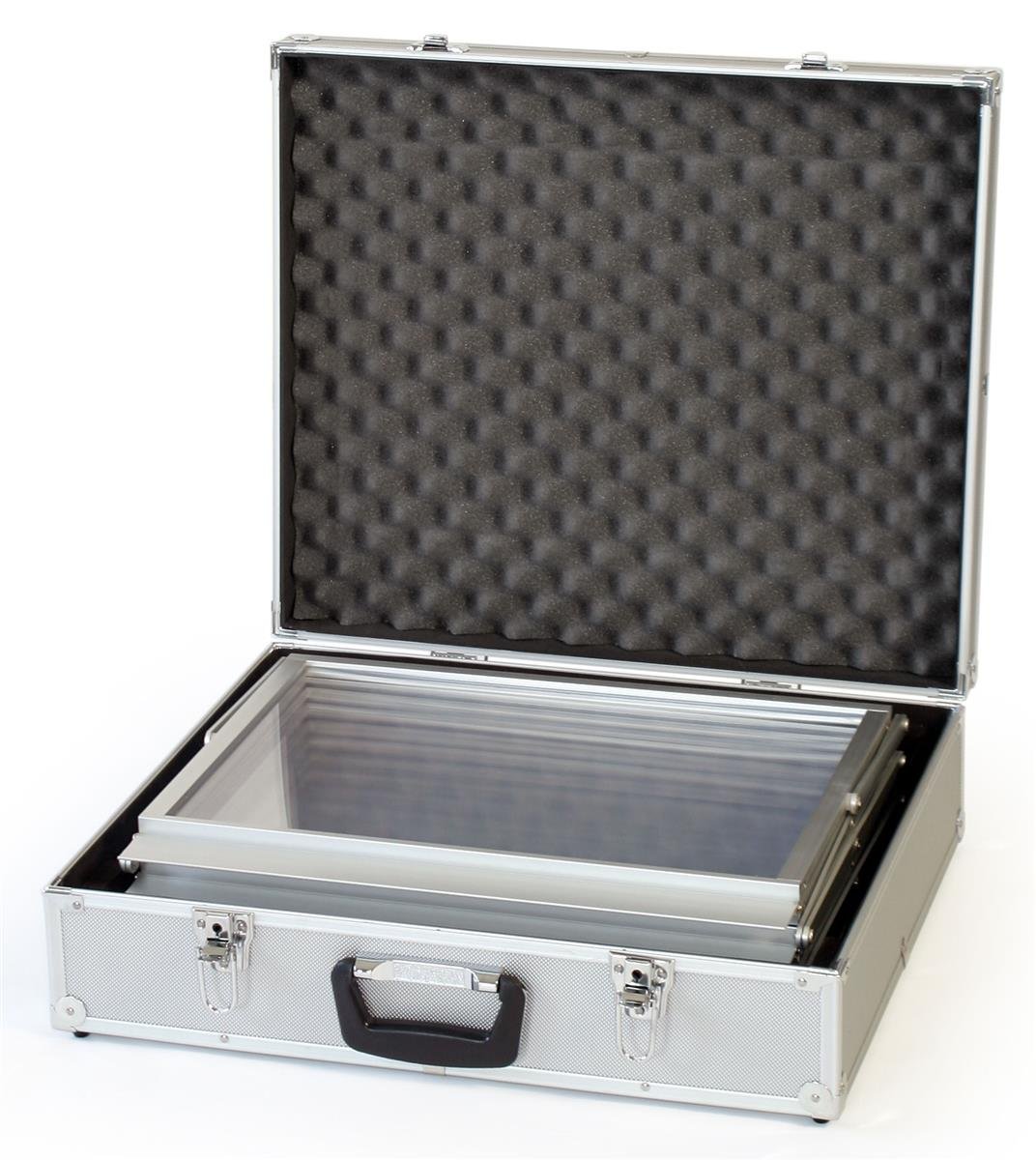Portable Aluminum Literature Stand with 5 Pockets - 18.625