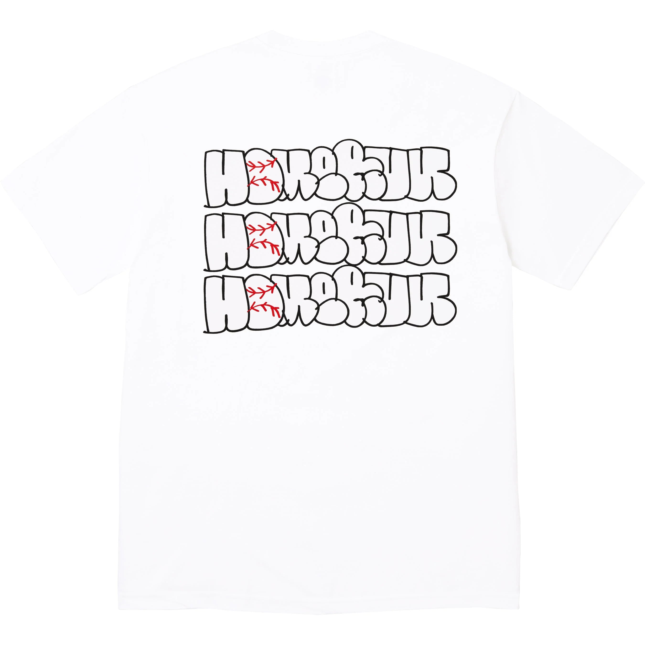 Supreme Homerun T-Shirt for Men - 100% Cotton White Tee - Casual Streetwear & Baseball Fan Apparel - Perfect for Sports Events & Everyday Wear